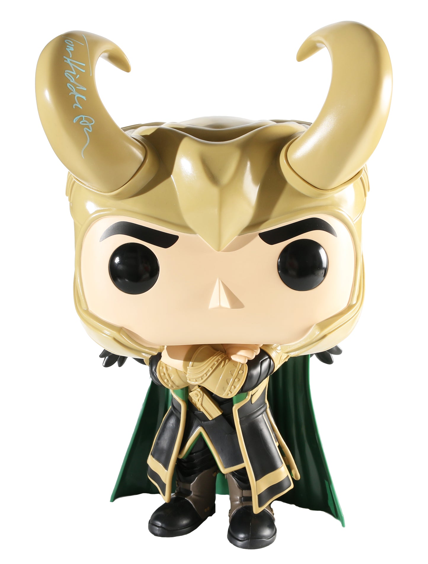
                  
                    Tom Hiddleston as Loki in The Avengers (JSA) Signed Mega Funko POP! #1346
                  
                