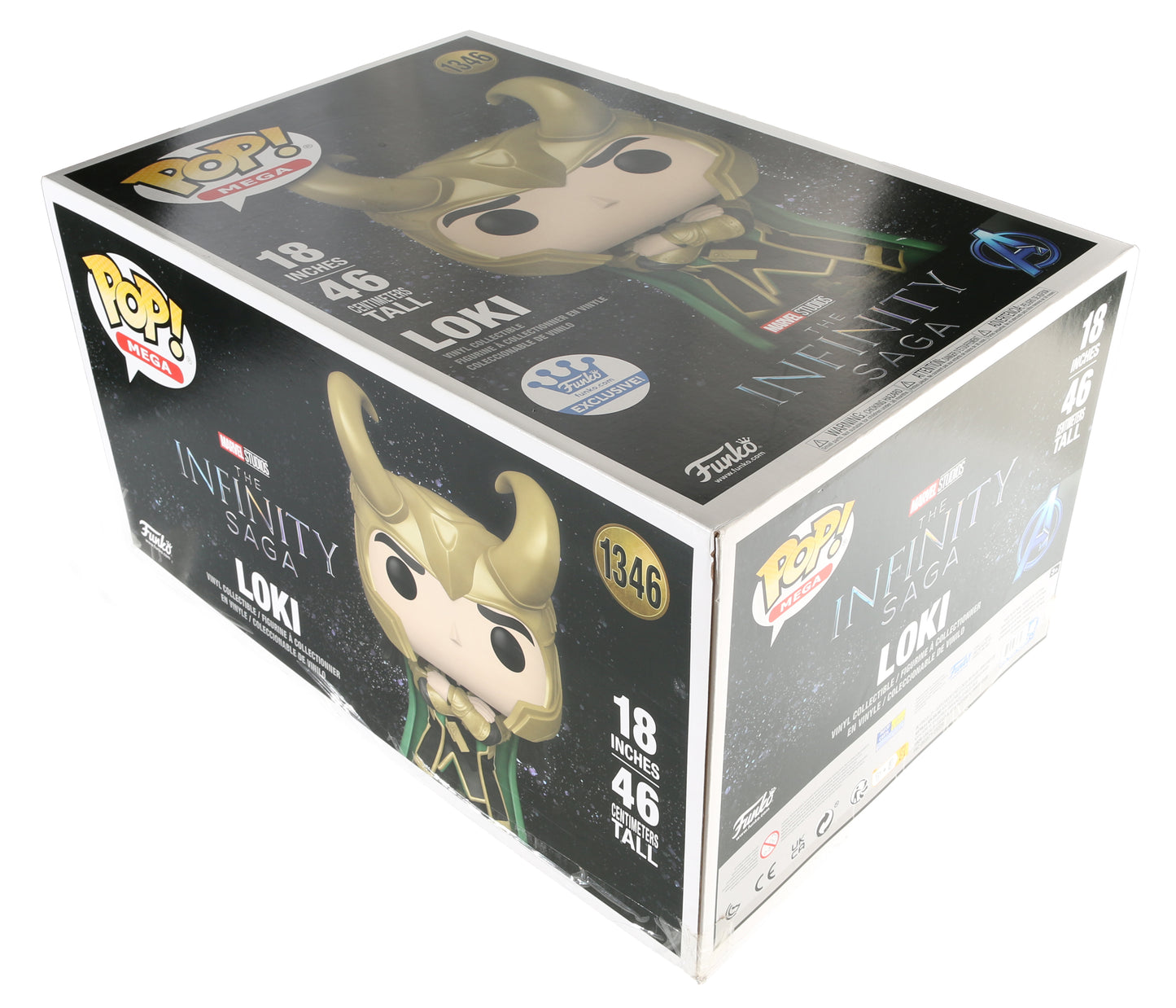 
                  
                    Tom Hiddleston as Loki in The Avengers (JSA) Signed Mega Funko POP! #1346
                  
                