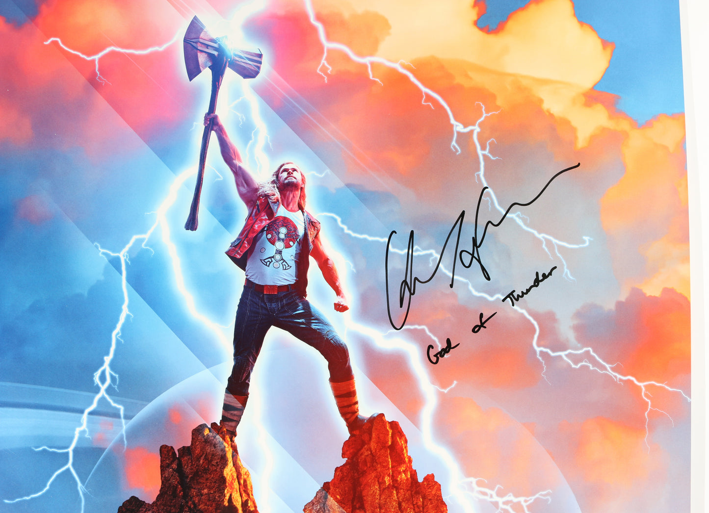
                  
                    Chris Hemsworth as Thor in Thor: Love & Thunder Signed 27x40 Poster
                  
                