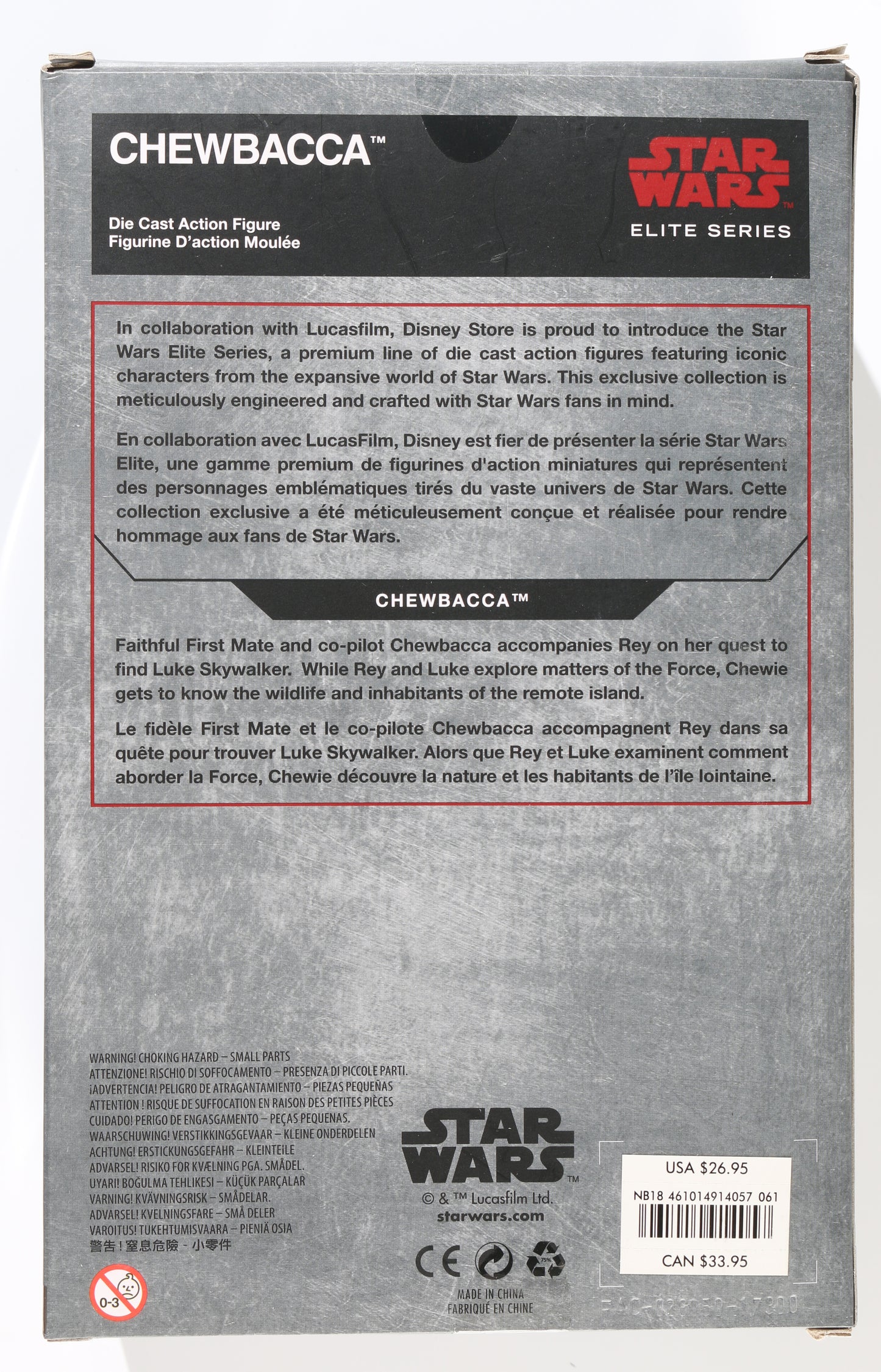 
                  
                    Joonas Suotamo as Chewbacca in Star Wars: The Last Jedi Signed Elite Series Action Figure with Character Name
                  
                