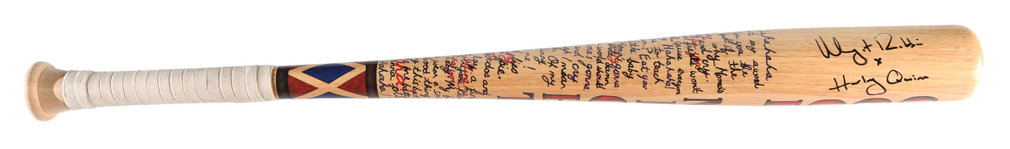 
                  
                    Margot Robbie as Harley Quinn in Suicide Squad Signed Prop Replica Baseball Bat with Character Name
                  
                