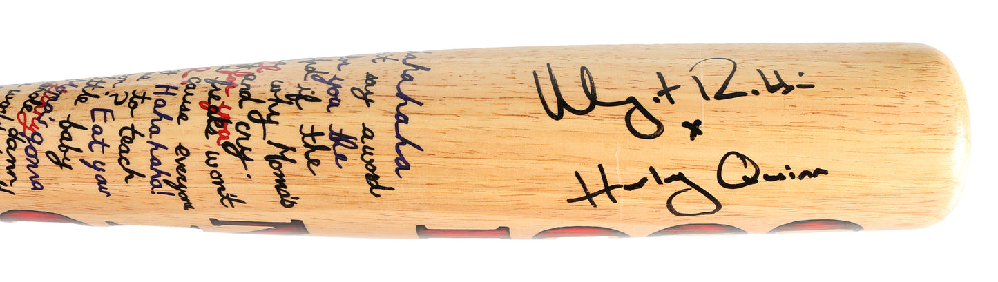 
                  
                    Margot Robbie as Harley Quinn in Suicide Squad Signed Prop Replica Baseball Bat with Character Name
                  
                