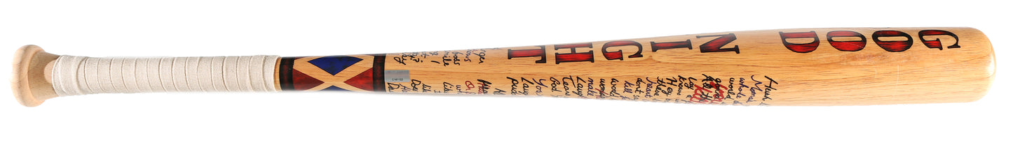 
                  
                    Margot Robbie as Harley Quinn in Suicide Squad Signed Prop Replica Baseball Bat with Character Name
                  
                