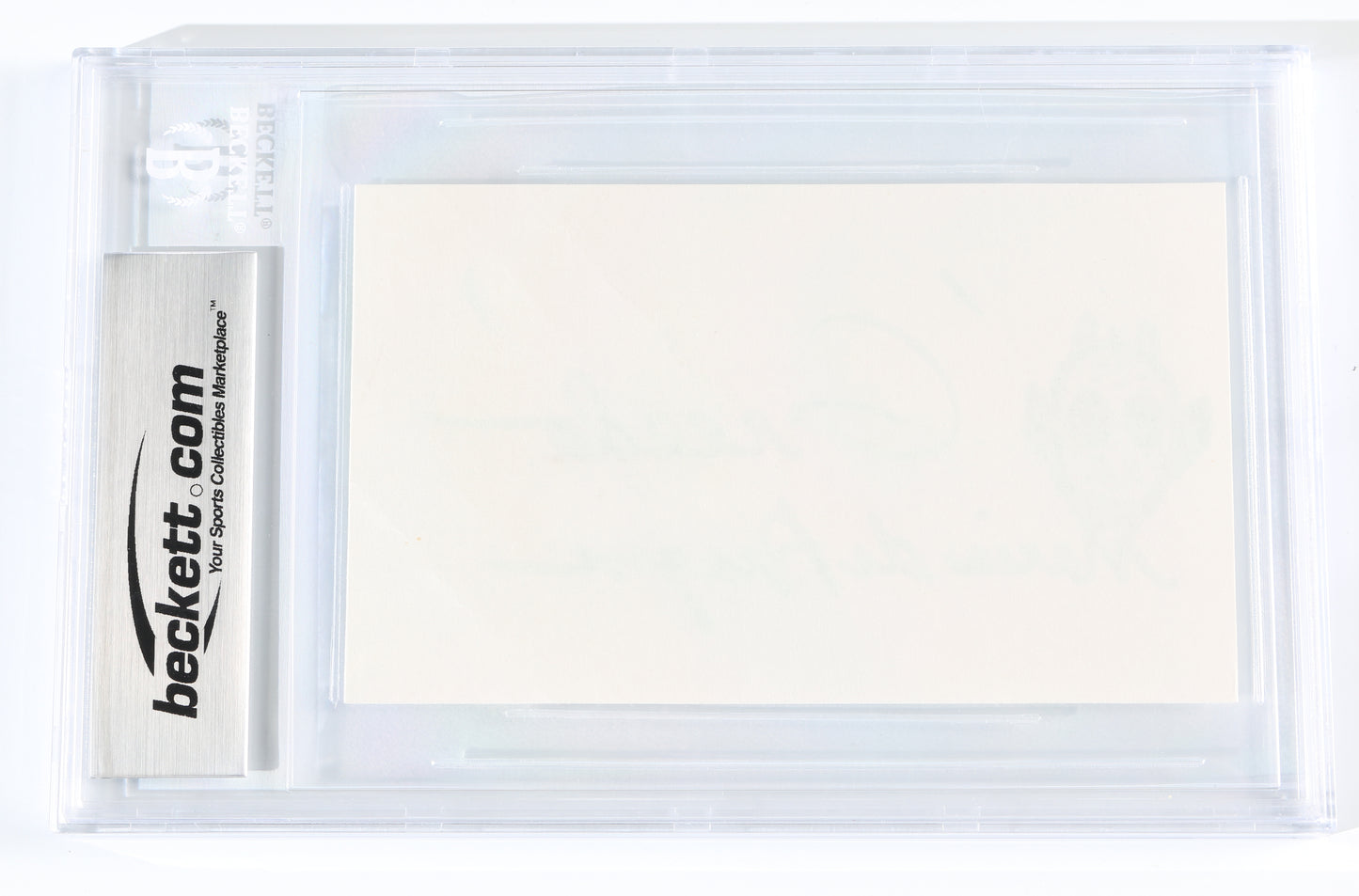 
                  
                    Maria De Aragon as Greedo in Star Wars: A New Hope (Beckett Encapsulated) Signed 3x5 Index Card with Sketch
                  
                