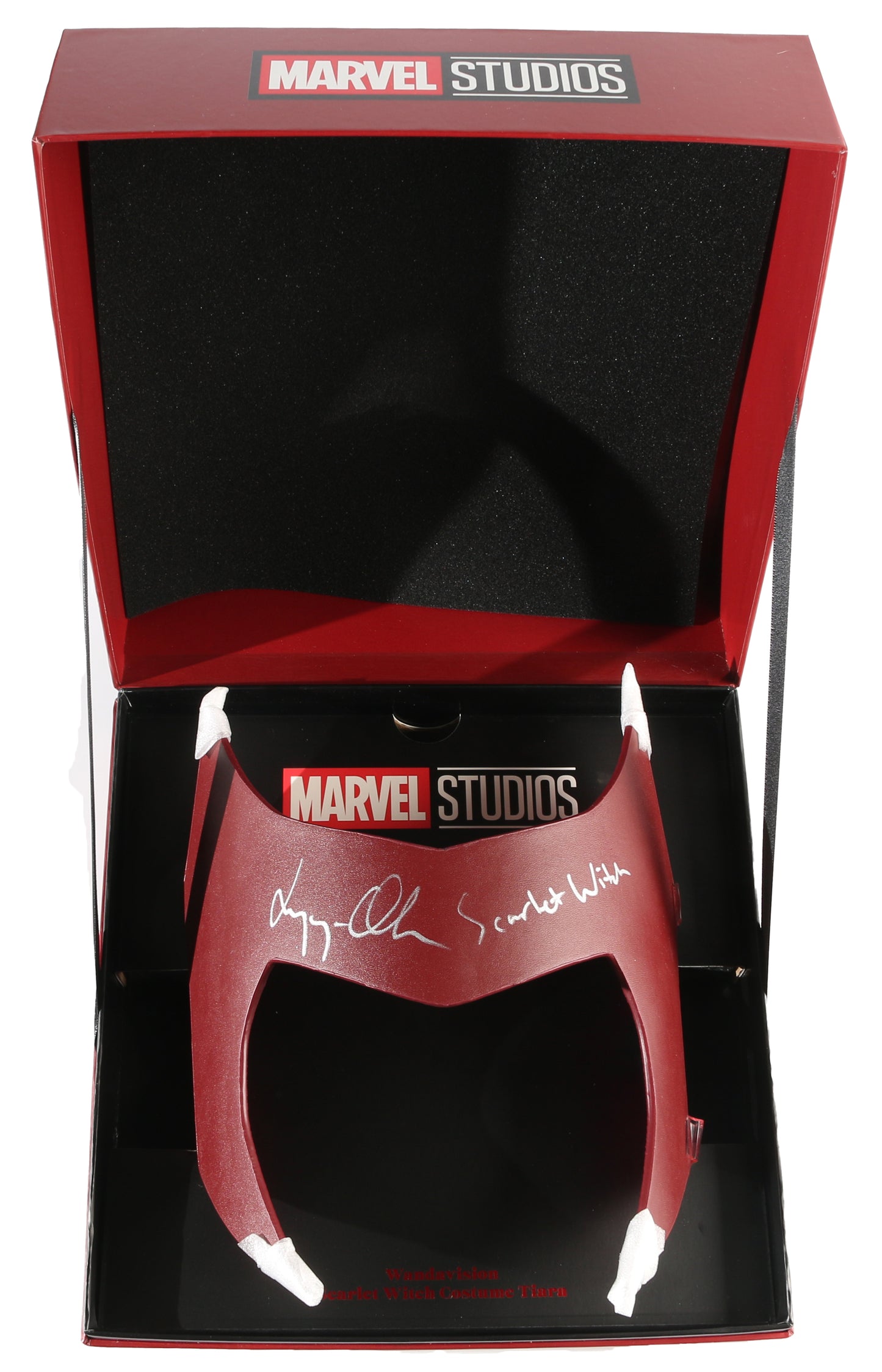 
                  
                    Elizabeth Olsen as Scarlet Witch in WandaVision (JSA) Signed Prop Replica Tiara
                  
                