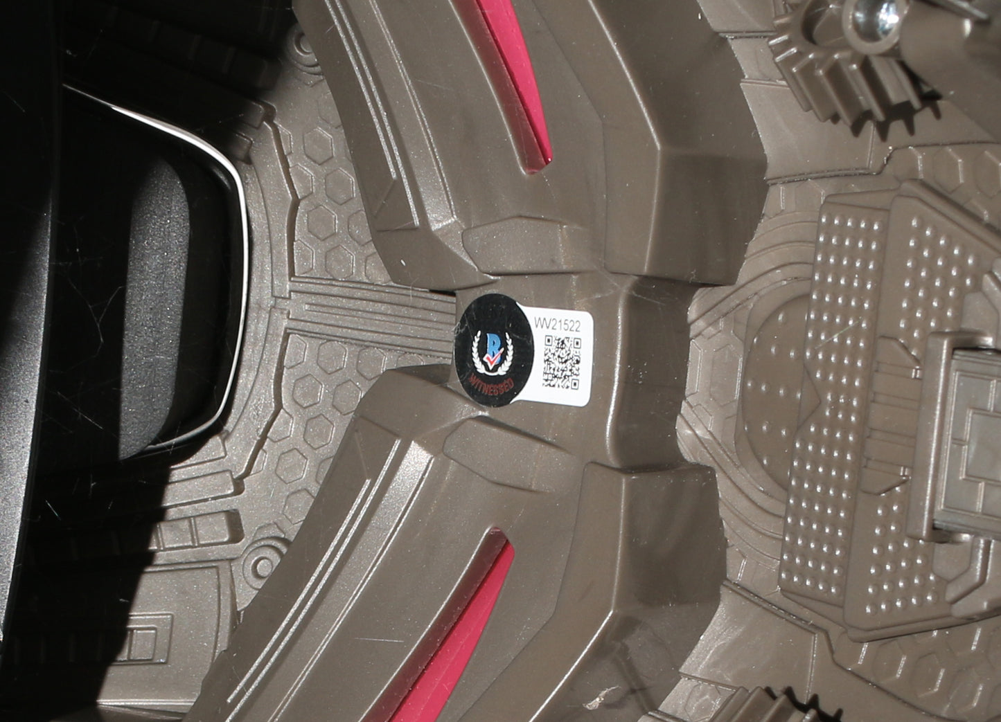 
                  
                    Don Cheadle as War Machine in Iron Man 2 (Beckett Witnessed) Signed Prop Replica Hasbro Legends Series Electronic Helmet
                  
                