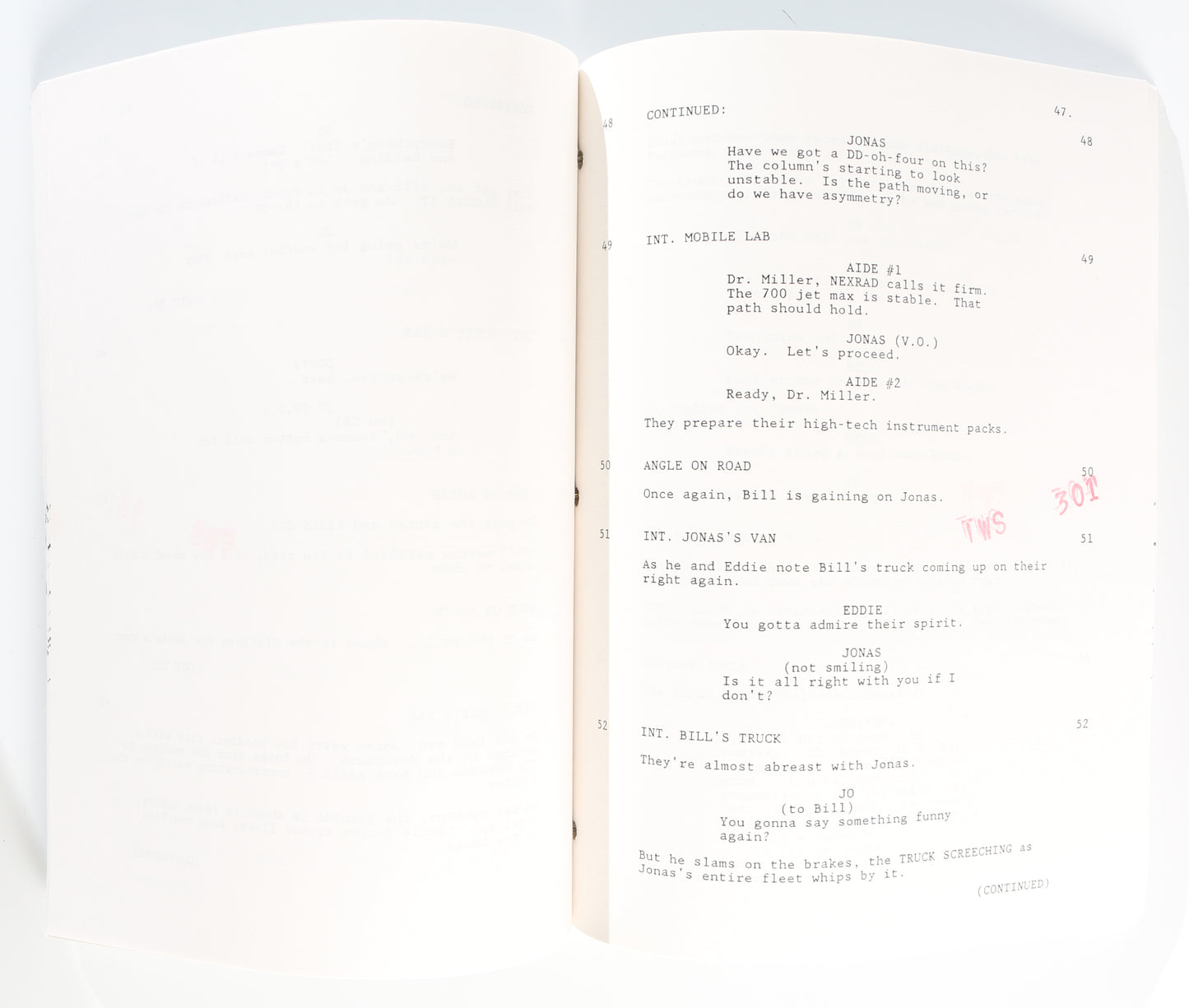 
                  
                    Jake Busey's Original Script for Twister Signed by Jake Busey
                  
                