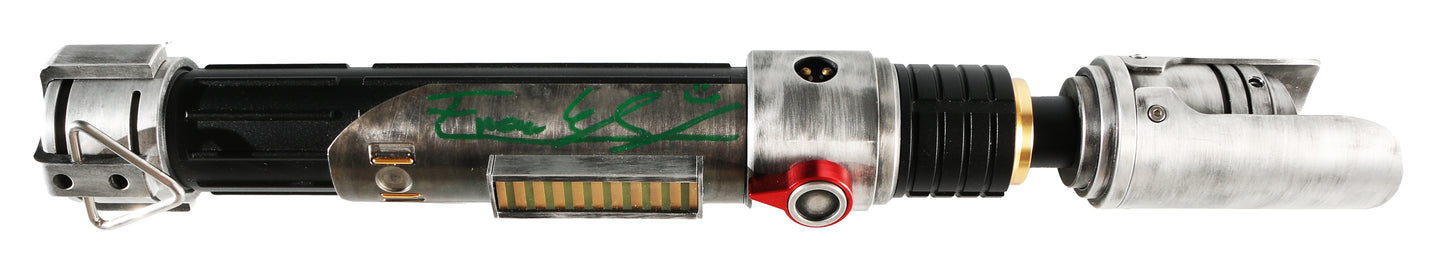 
                  
                    Eman Esfandi as Ezra Bridger in Star Wars: Ahsoka (JSA) Signed Prop Replica Lightsaber
                  
                