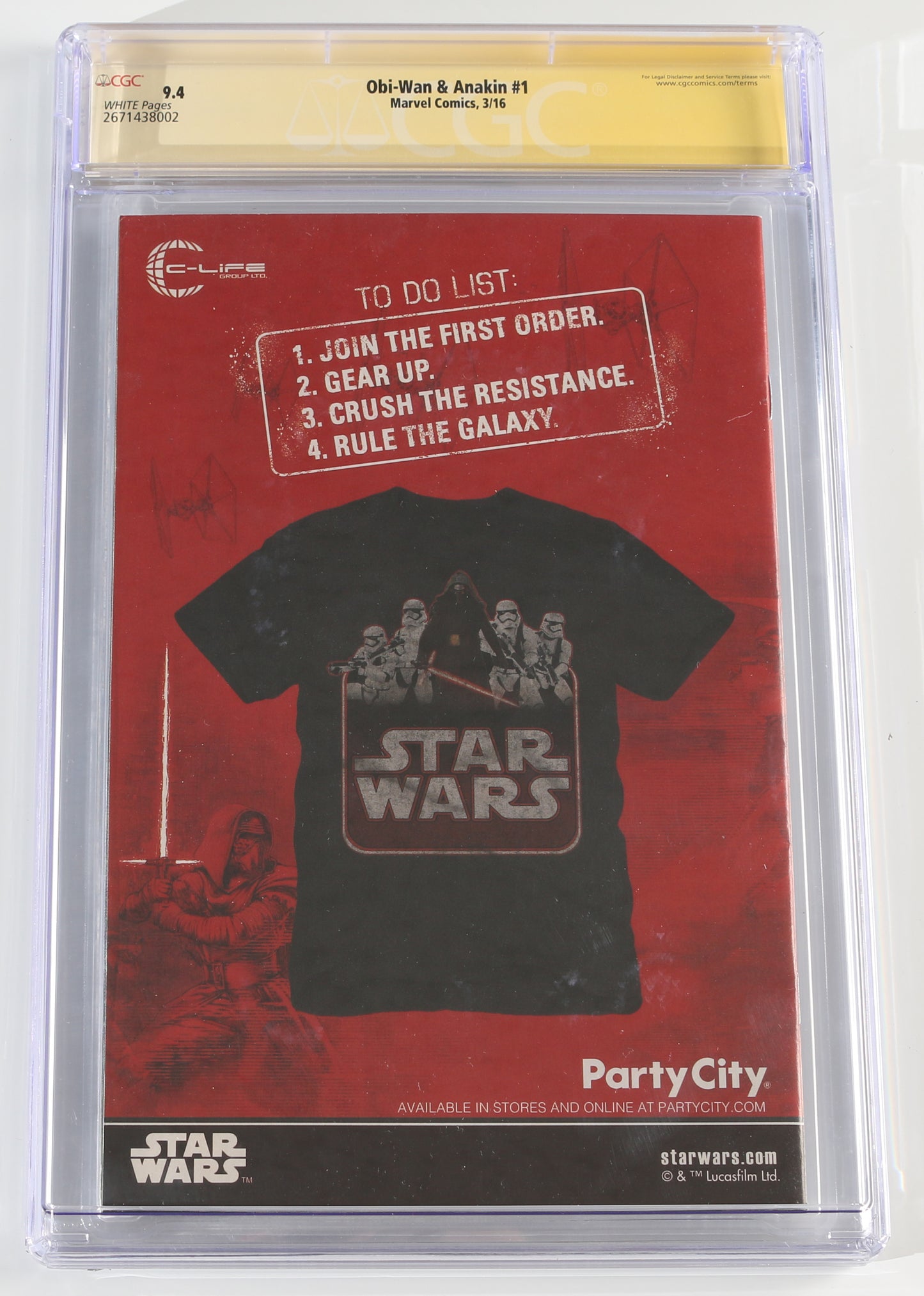 
                  
                    Obi-Wan & Anakin #1 - Signed by Ewan McGregor as Obi-Wan Kenobi with Character Name (CGC Signature Series 9.4) 2016
                  
                