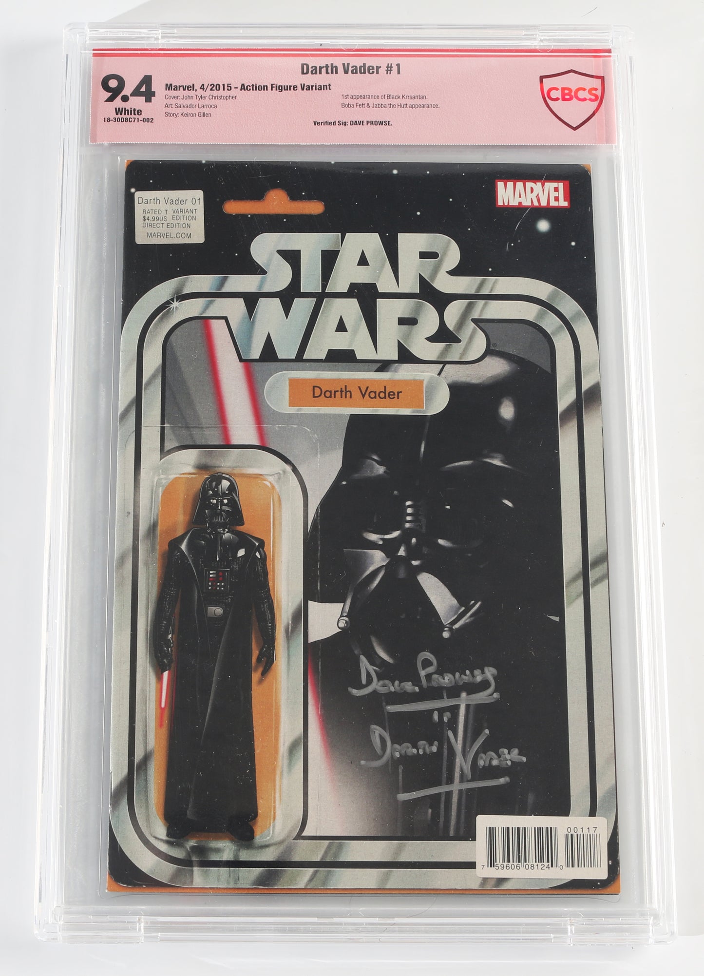 
                  
                    Darth Vader #1 - Signed by Dave Prowse as Darth Vader (CBCS Verified Signature 9.4) 2015
                  
                