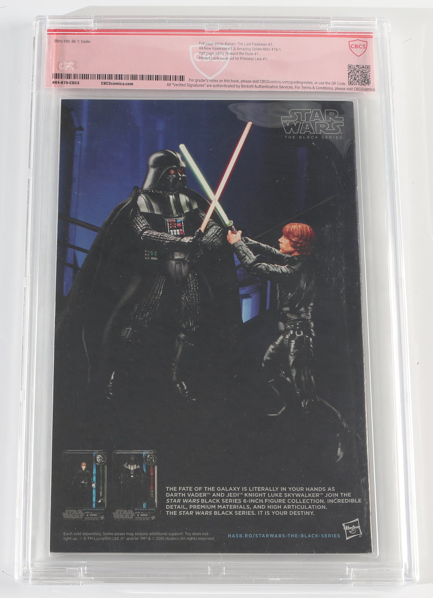 
                  
                    Darth Vader #1 - Signed by Dave Prowse as Darth Vader (CBCS Verified Signature 9.4) 2015
                  
                