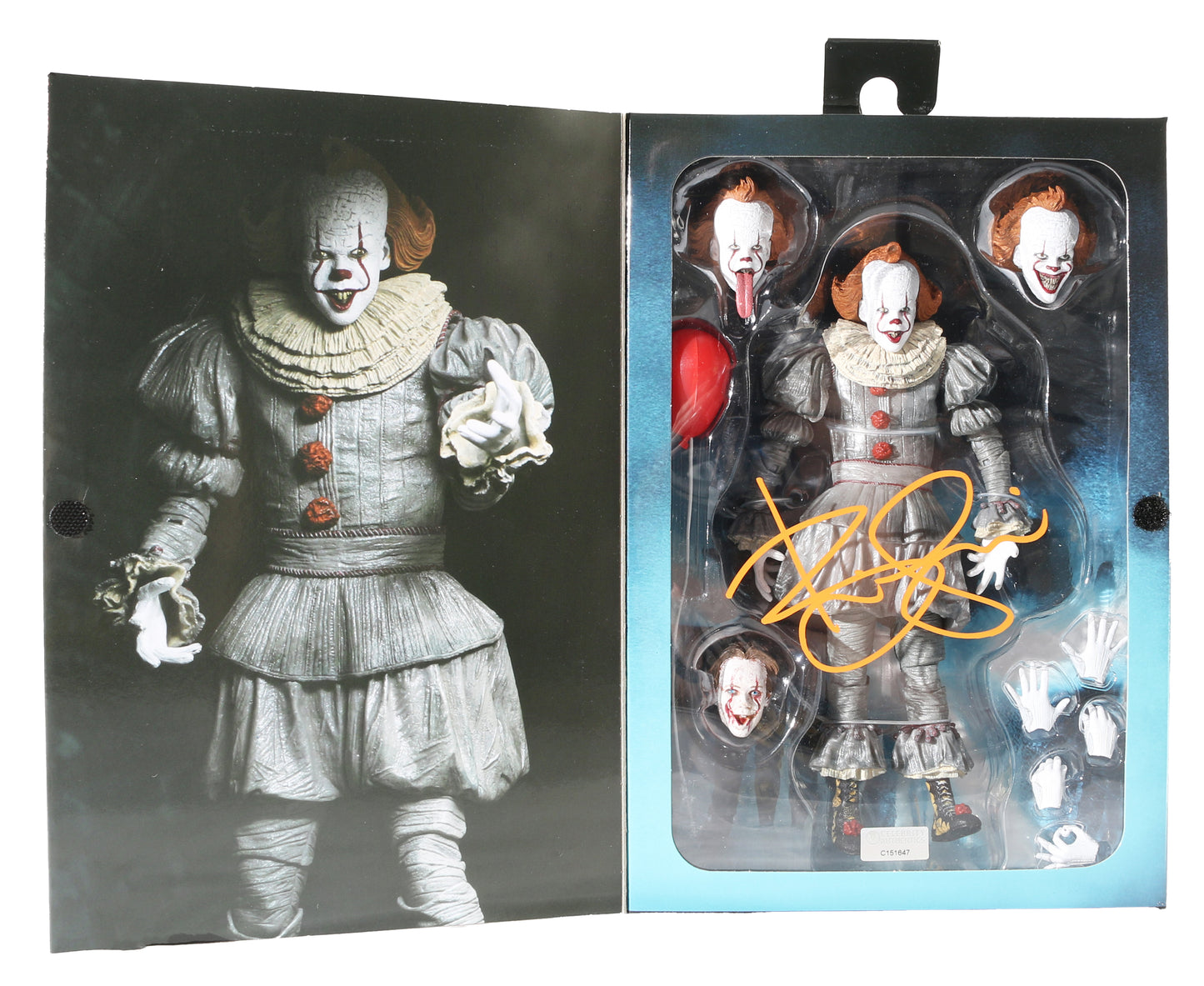 
                  
                    Bill Skarsgård as Pennywise in It Chapter Two Signed Neca Reel Toys Action Figure
                  
                
