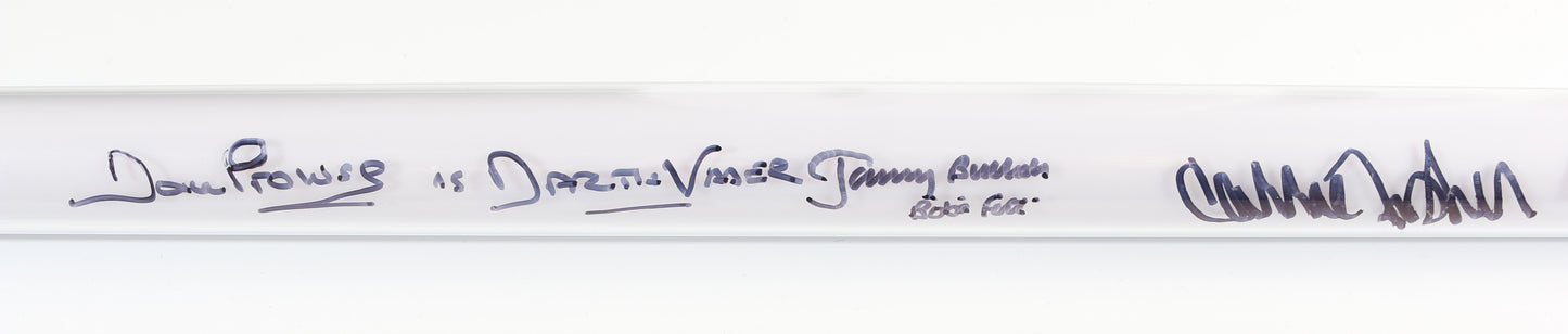 
                  
                    Darth Vader from Star Wars Prop Replica Hasbro Force FX Lightsaber (Celebrity Authentics) Cast Signed by Harrison Ford, Carrie Fisher, Mark Hamill, Dave Prowse, Peter Mayhew, Anthony Daniels, Ian McDiarmid, Billy Dee Williams, & Dave Barclay
                  
                