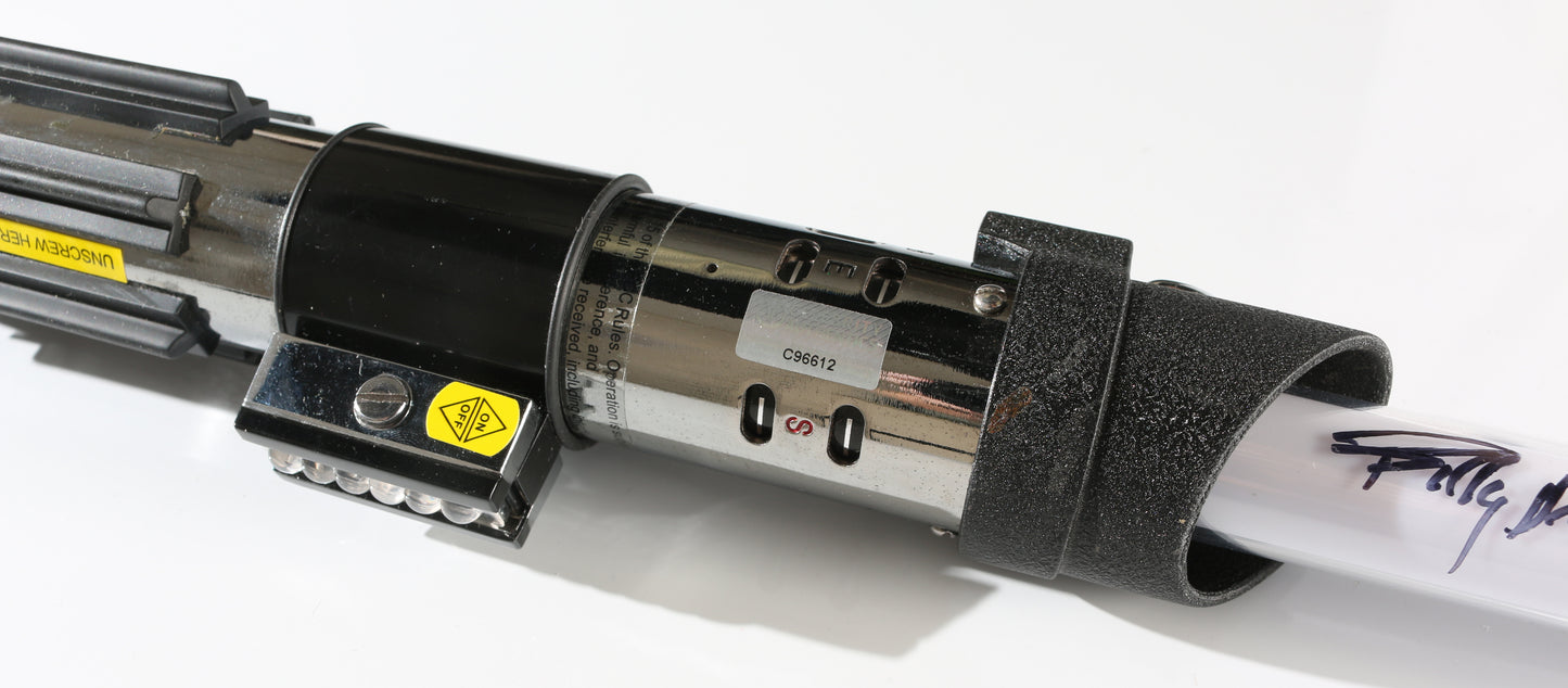 
                  
                    Darth Vader from Star Wars Prop Replica Hasbro Force FX Lightsaber (Celebrity Authentics) Cast Signed by Harrison Ford, Carrie Fisher, Mark Hamill, Dave Prowse, Peter Mayhew, Anthony Daniels, Ian McDiarmid, Billy Dee Williams, & Dave Barclay
                  
                