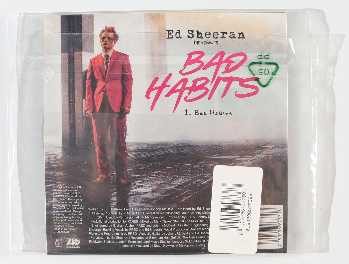 
                  
                    Ed Sheeran: Bad Habits CD Album Signed by Ed Sheeran
                  
                