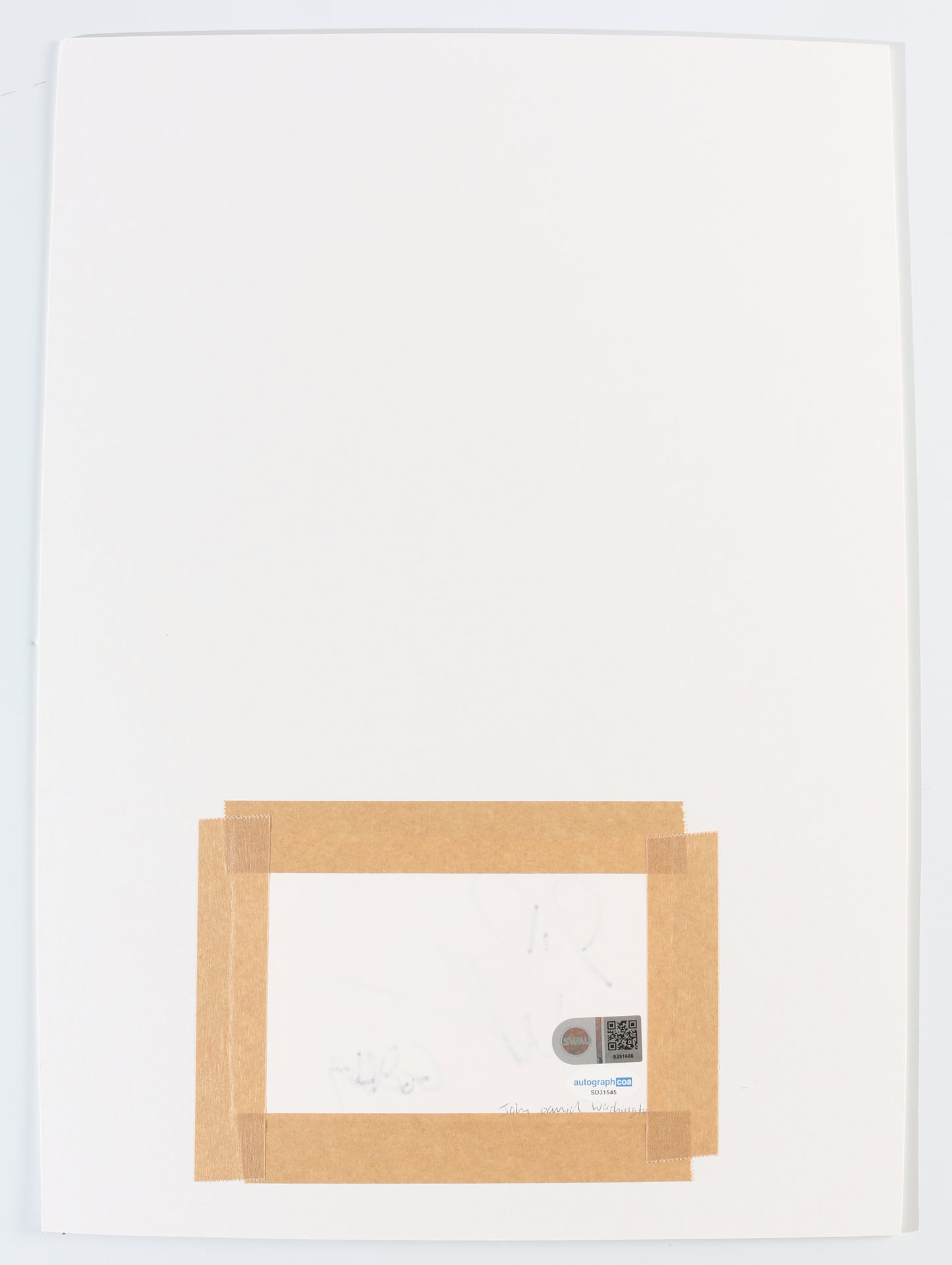 
                  
                    John David Washington as The Protagonist in Christopher Nolan's Tenet (SWAU) Signed Matted Index Card Display
                  
                