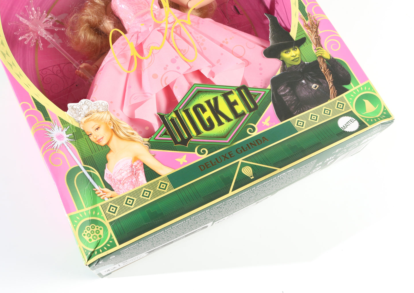 
                  
                    Ariana Grande as Glinda in Wicked (JSA) Signed Mattel Deluxe Action Figure Doll
                  
                
