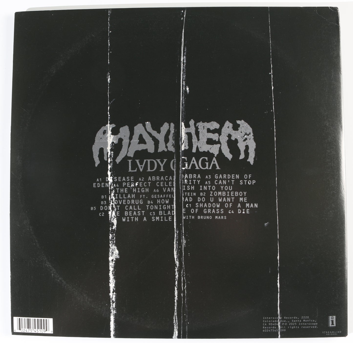 
                  
                    Lady Gaga: Mayhem Signed 12" Vinyl Record
                  
                