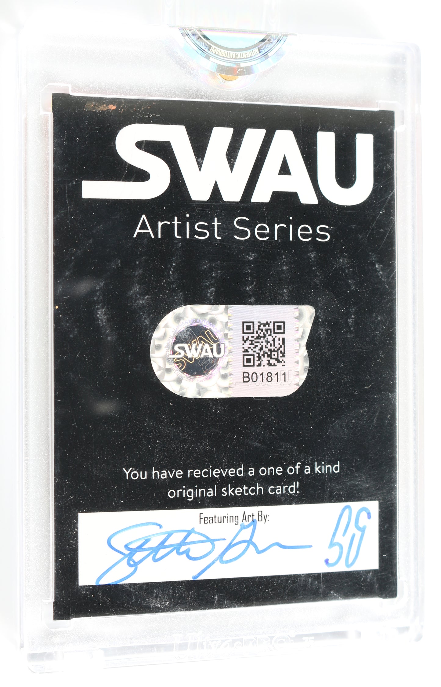 
                  
                    Laura Vandervoort as Supergirl In Smallville (Encapsulated) Signed SWAU Artist Series Trading Card by Seth Groves
                  
                