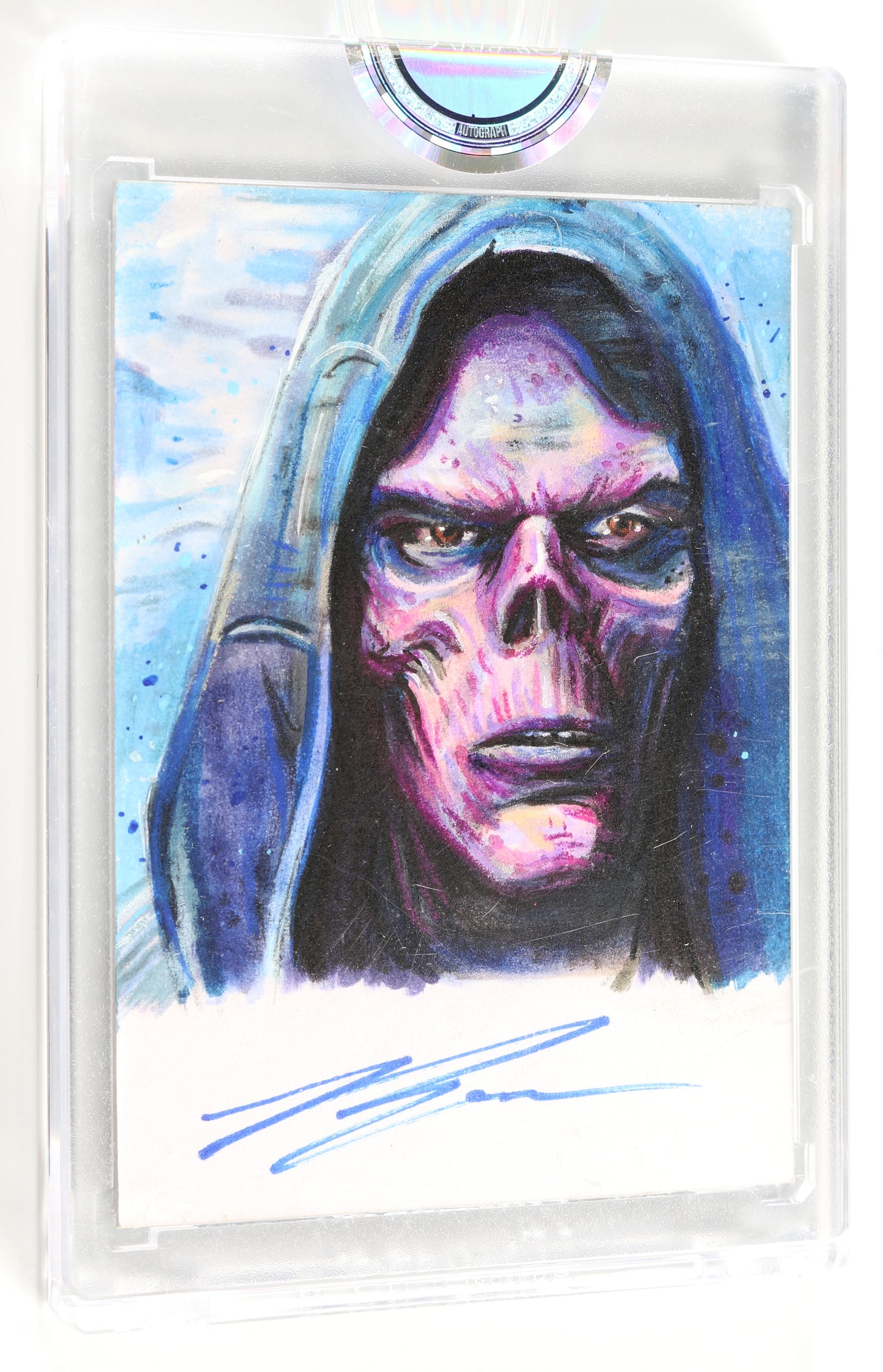 
                  
                    Ross Marquand as Stonekeeper Red Skull in Avengers: Infinity War (Encapsulated) Signed SWAU Artist Series Trading Card by Cyrus Sherkat
                  
                