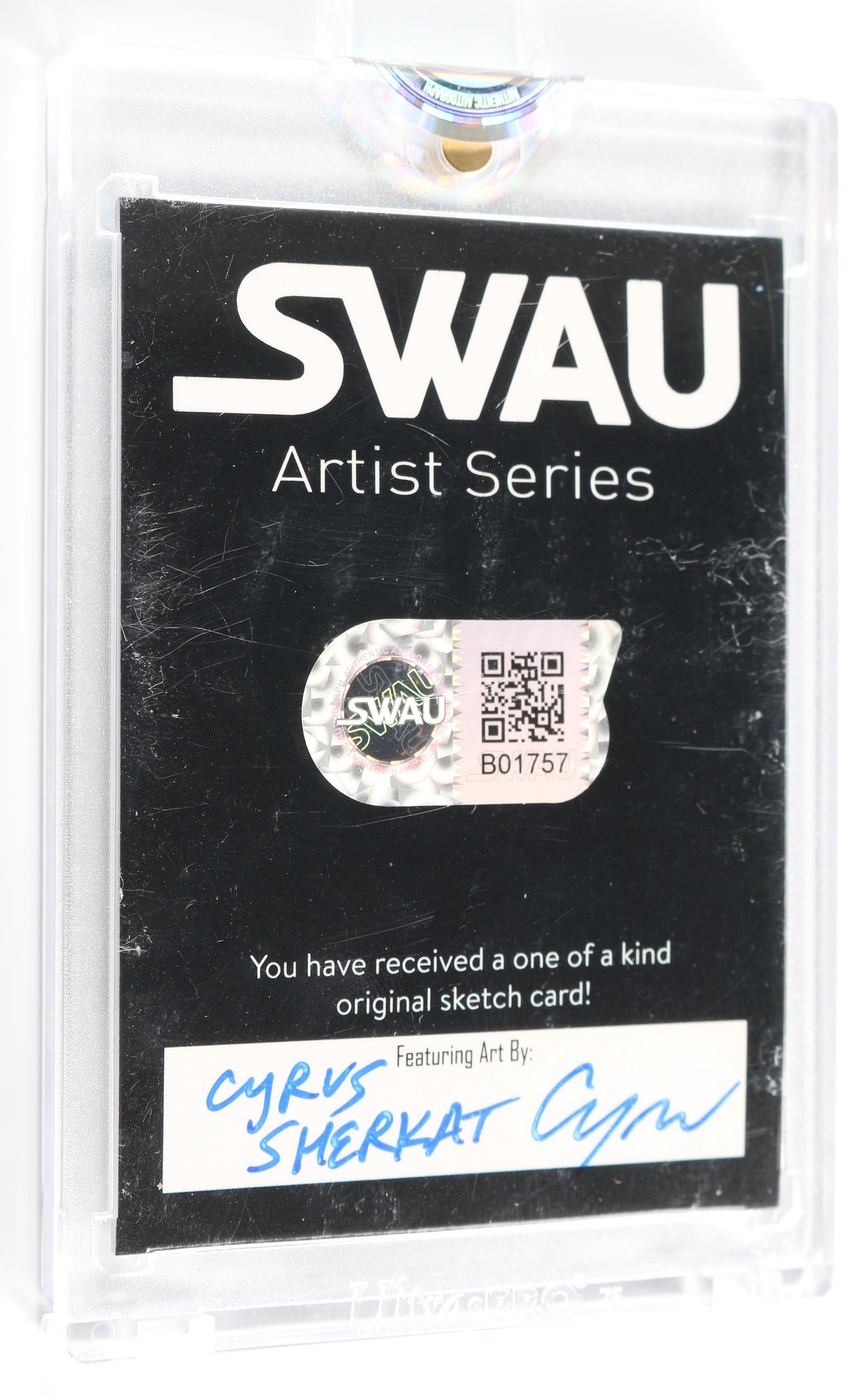 
                  
                    Ross Marquand as Stonekeeper Red Skull in Avengers: Infinity War (Encapsulated) Signed SWAU Artist Series Trading Card by Cyrus Sherkat
                  
                