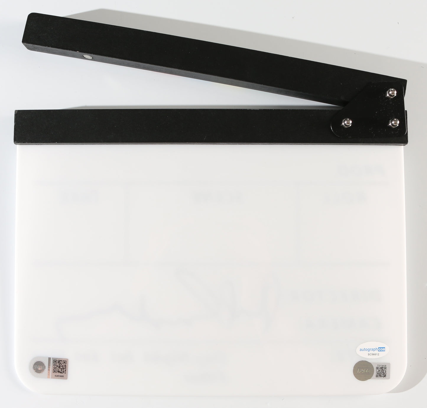
                  
                    Paul Schrader Writer of Taxi Driver & Raging Bull and Director of American Gigolo, First Reformed, & The Card Counter (SWAU) Signed Prop Replica Clapperboard
                  
                