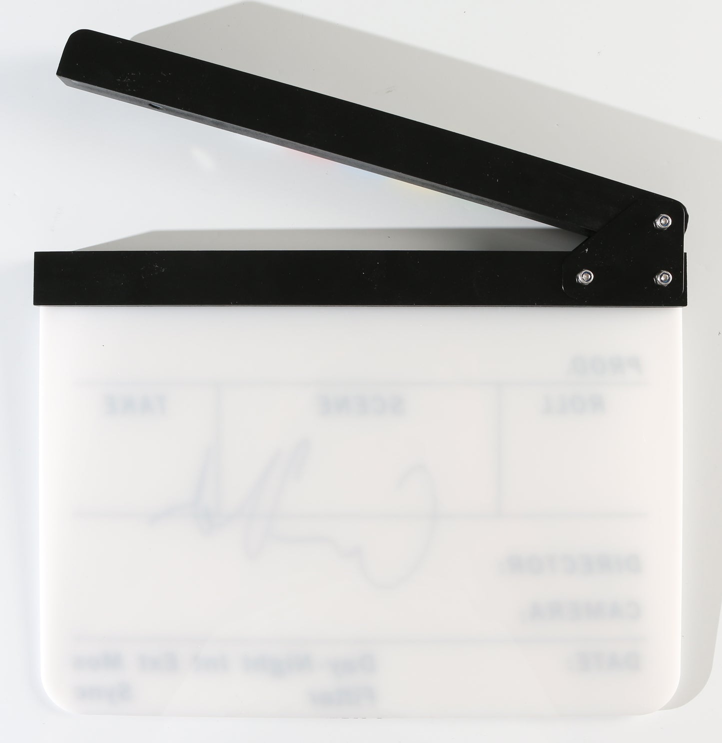 
                  
                    Christopher Nolan Director of The Dark Knight, Inception, The Odyssey, Interstellar, The Prestige, & Oppenheimer Signed Prop Replica Clapperboard
                  
                