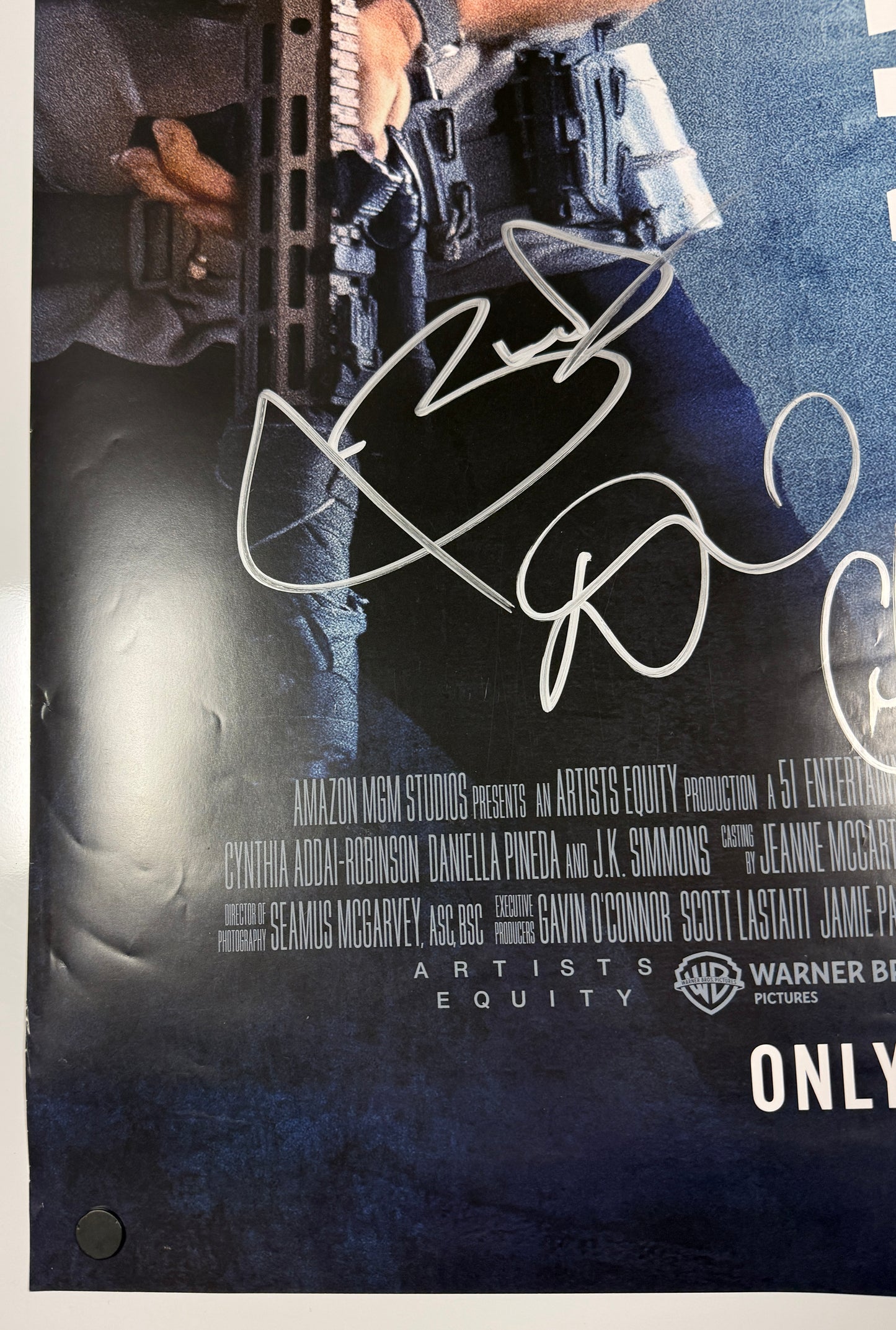 
                  
                    The Accountant 2 27x40 Poster Cast Signed by Ben Affleck, Jon Bernthal, Cynthia Addai-Robinson, Daniella Pineda, & Director: Gavin O'Connor
                  
                