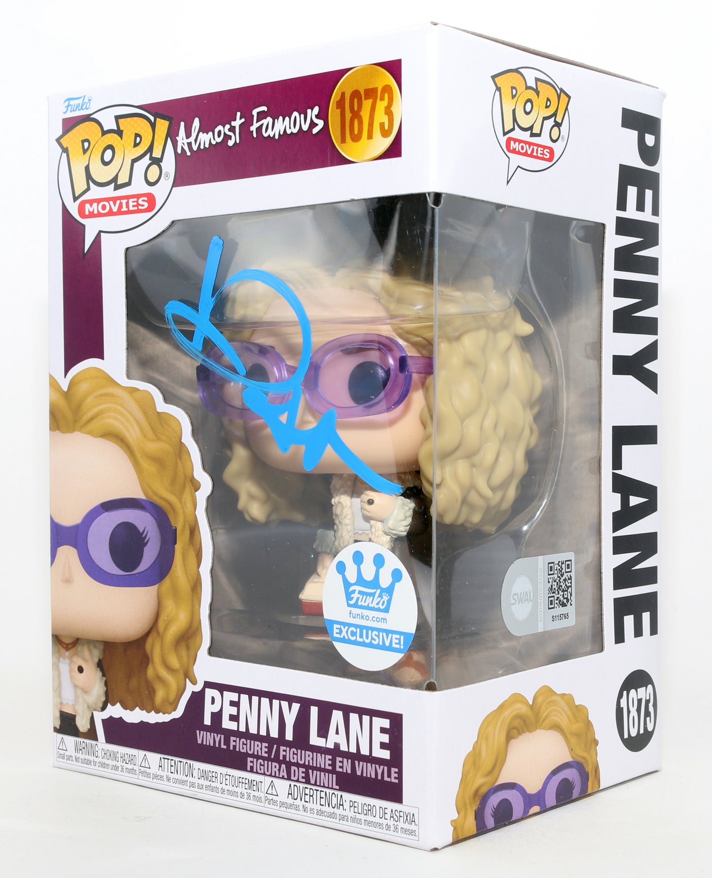 
                  
                    Kate Hudson as Penny Lane in Almost Famous Funko Exclusive (SWAU) Signed Funko POP! #1873
                  
                