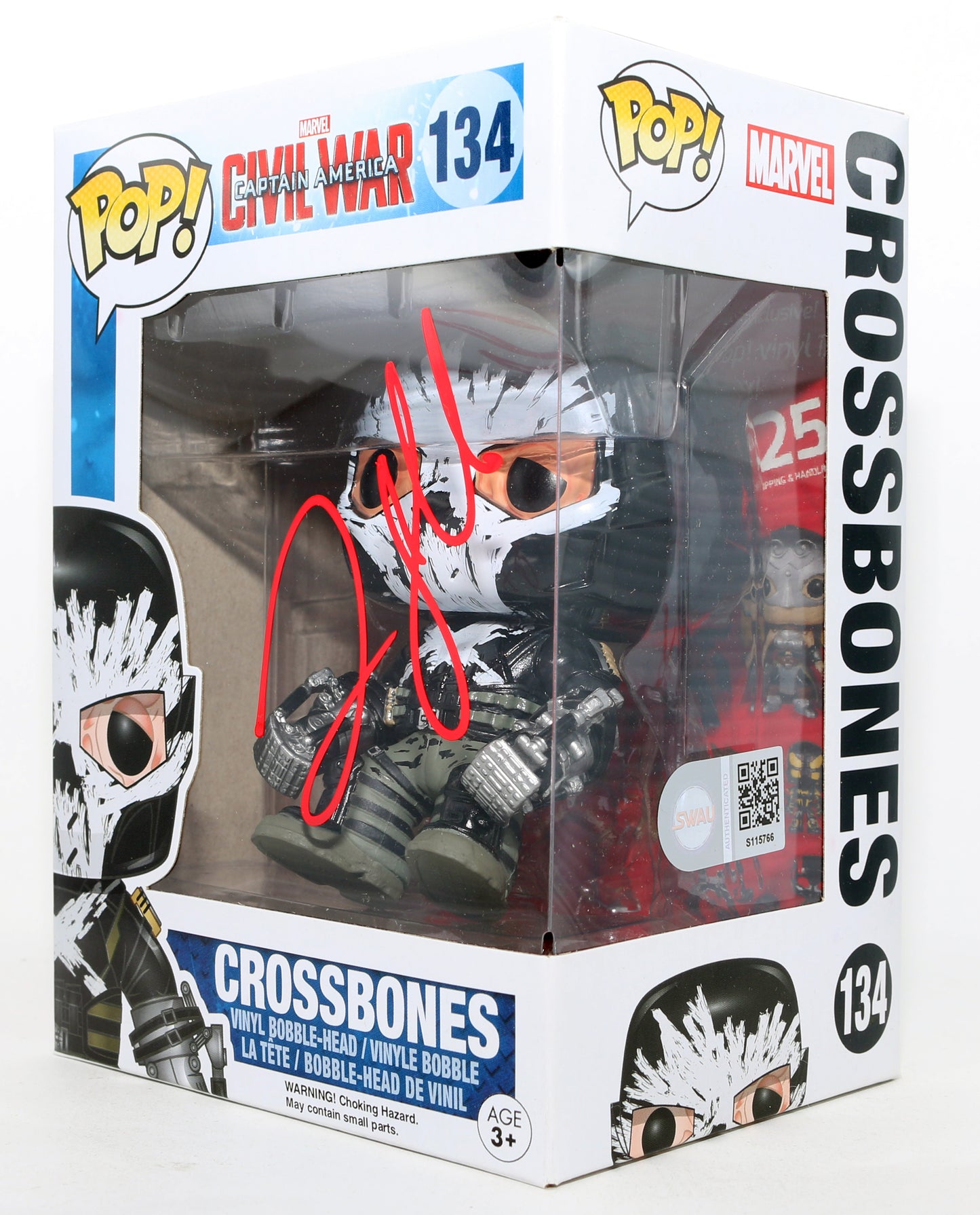 
                  
                    Frank Grillo as Crossbones in Captain America: Civil War (SWAU) Signed Funko POP! #134
                  
                