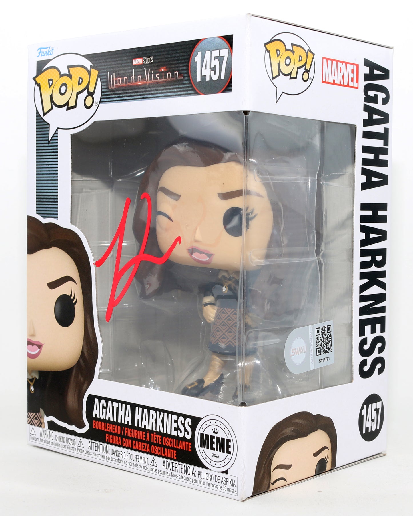 
                  
                    Kathryn Hahn as Agatha Harkness in WandaVision (SWAU) Signed Funko POP! #1457
                  
                