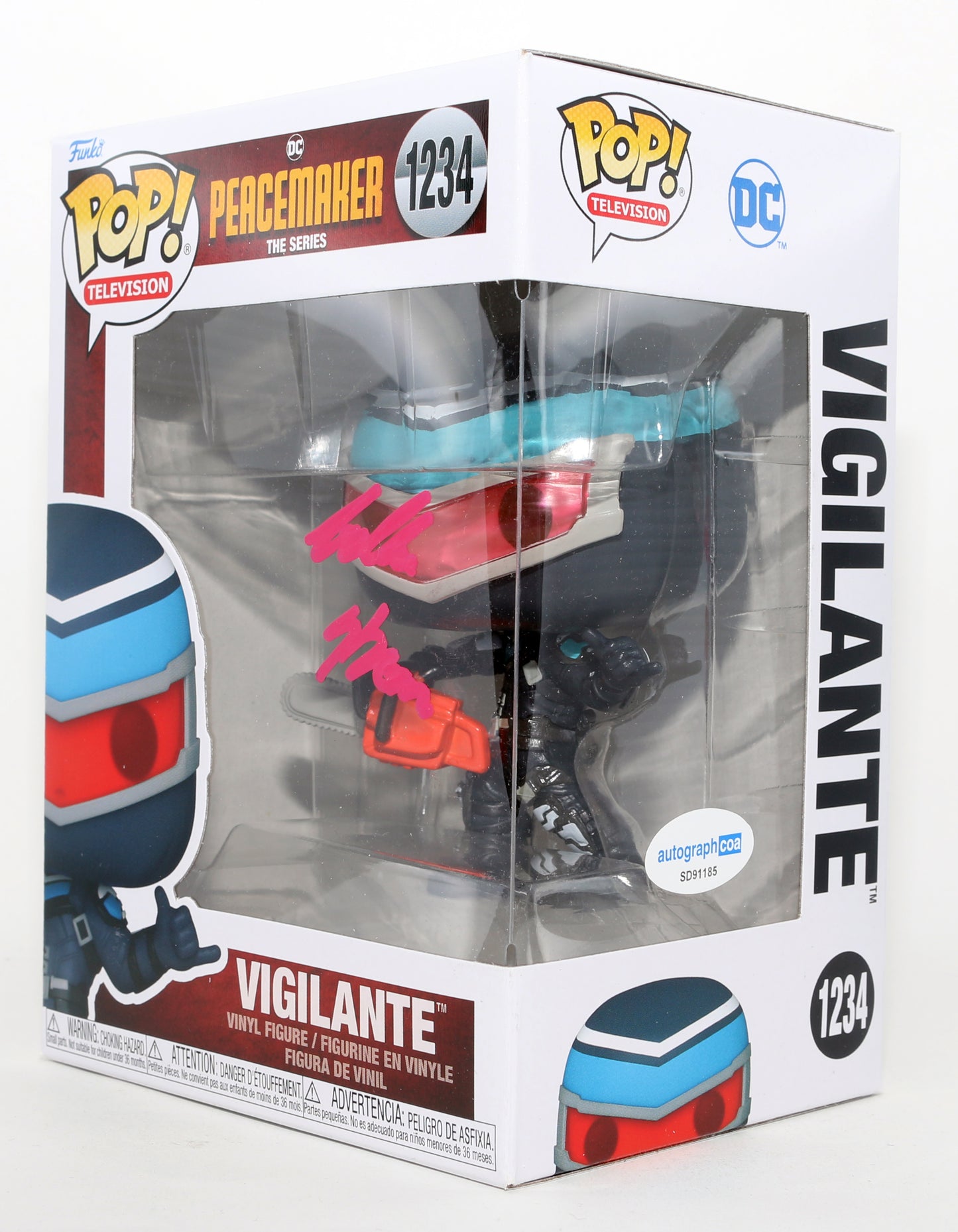 
                  
                    Freddie Stroma as Vigilante in Peacemaker Signed Funko POP! #1234
                  
                