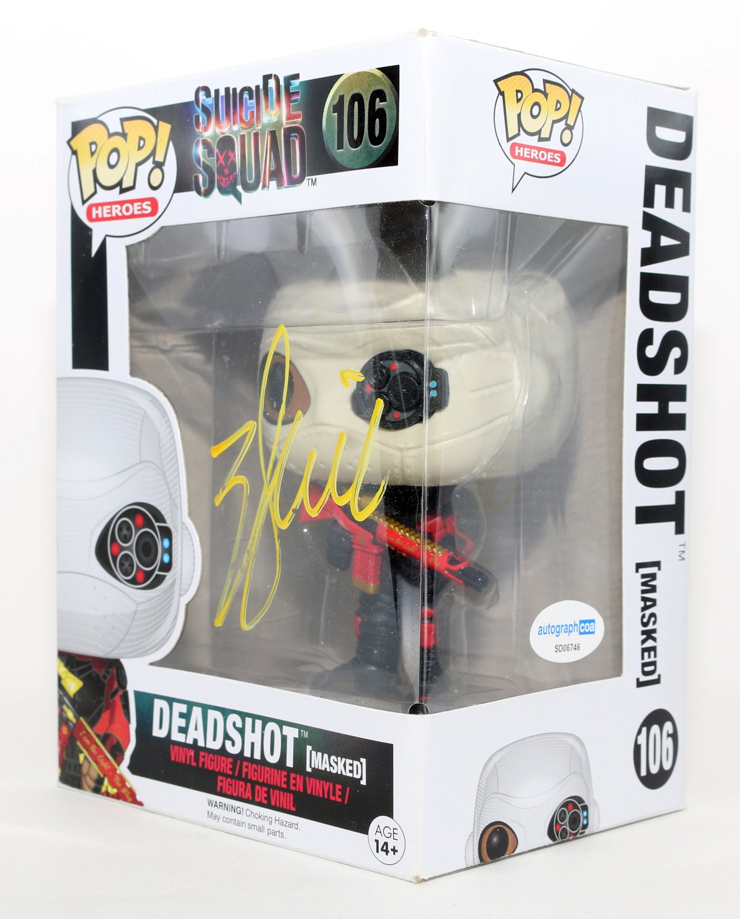
                  
                    Will Smith as Deadshot in Suicide Squad Signed Funko POP! #106
                  
                