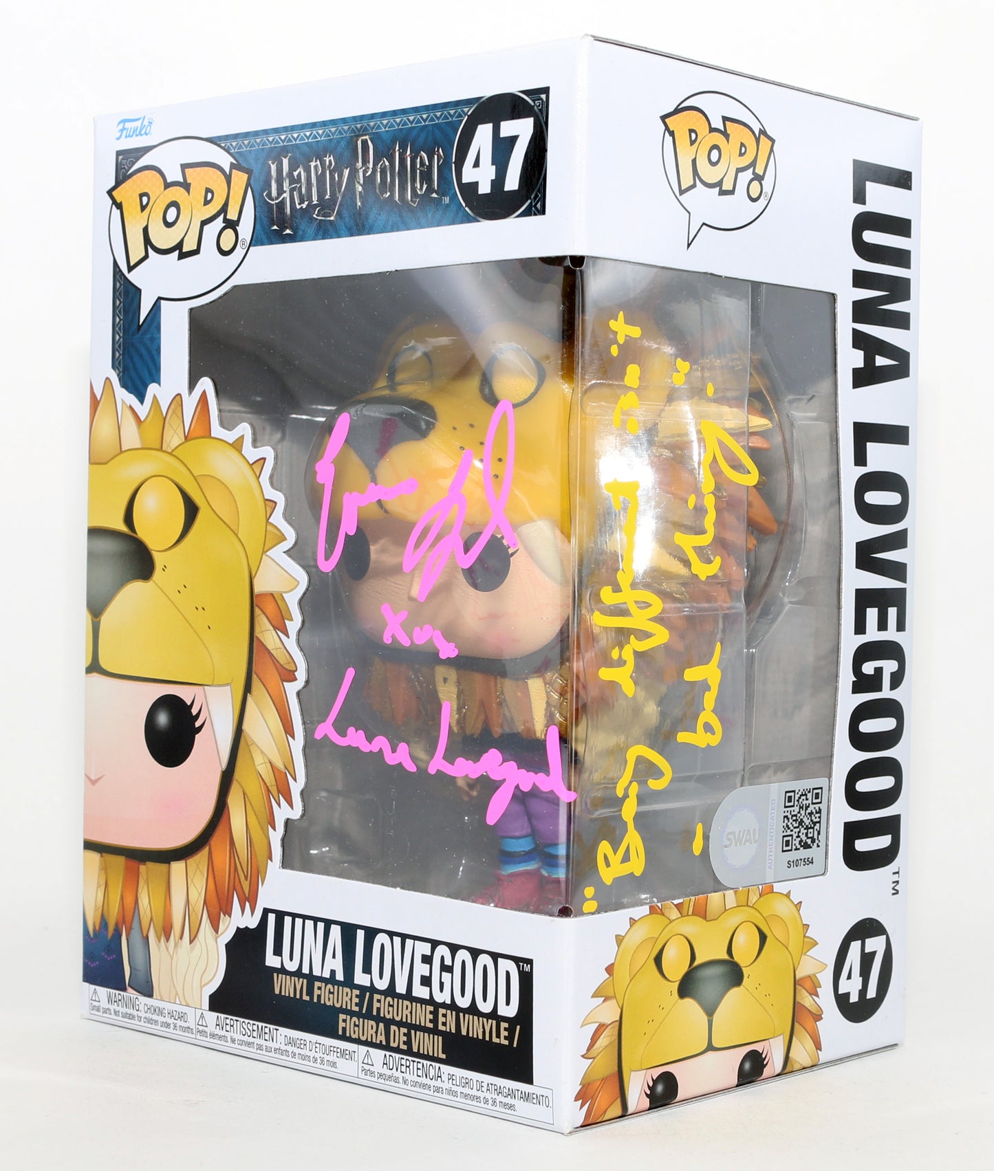 
                  
                    Evanna Lynch as Luna Lovegood in Harry Potter & the Half-Blood Prince (SWAU) Signed Funko POP! #47 with Character Name & Quote
                  
                