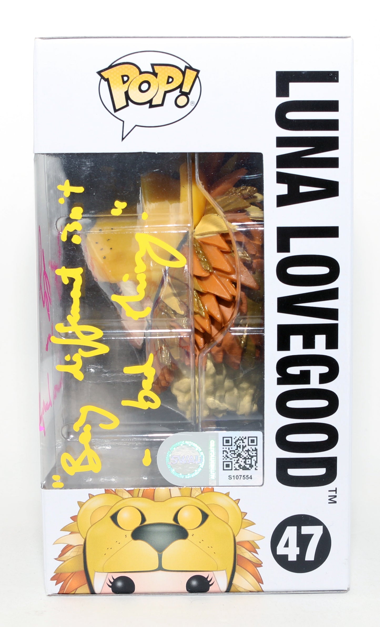 
                  
                    Evanna Lynch as Luna Lovegood in Harry Potter & the Half-Blood Prince (SWAU) Signed Funko POP! #47 with Character Name & Quote
                  
                