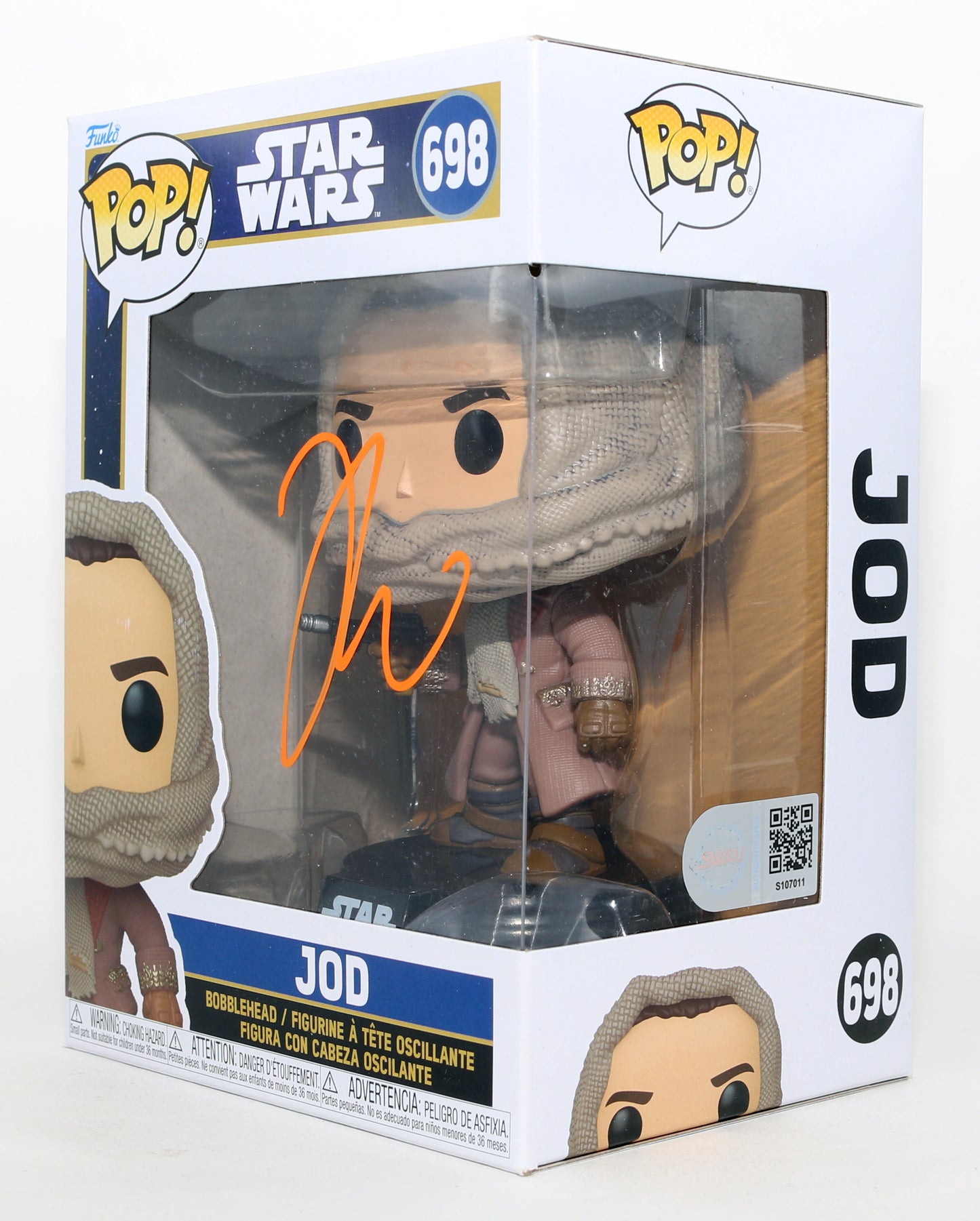 
                  
                    Jude Law as Jod Na Nawood in Star Wars: Skeleton Crew (SWAU) Signed Funko POP! #698
                  
                