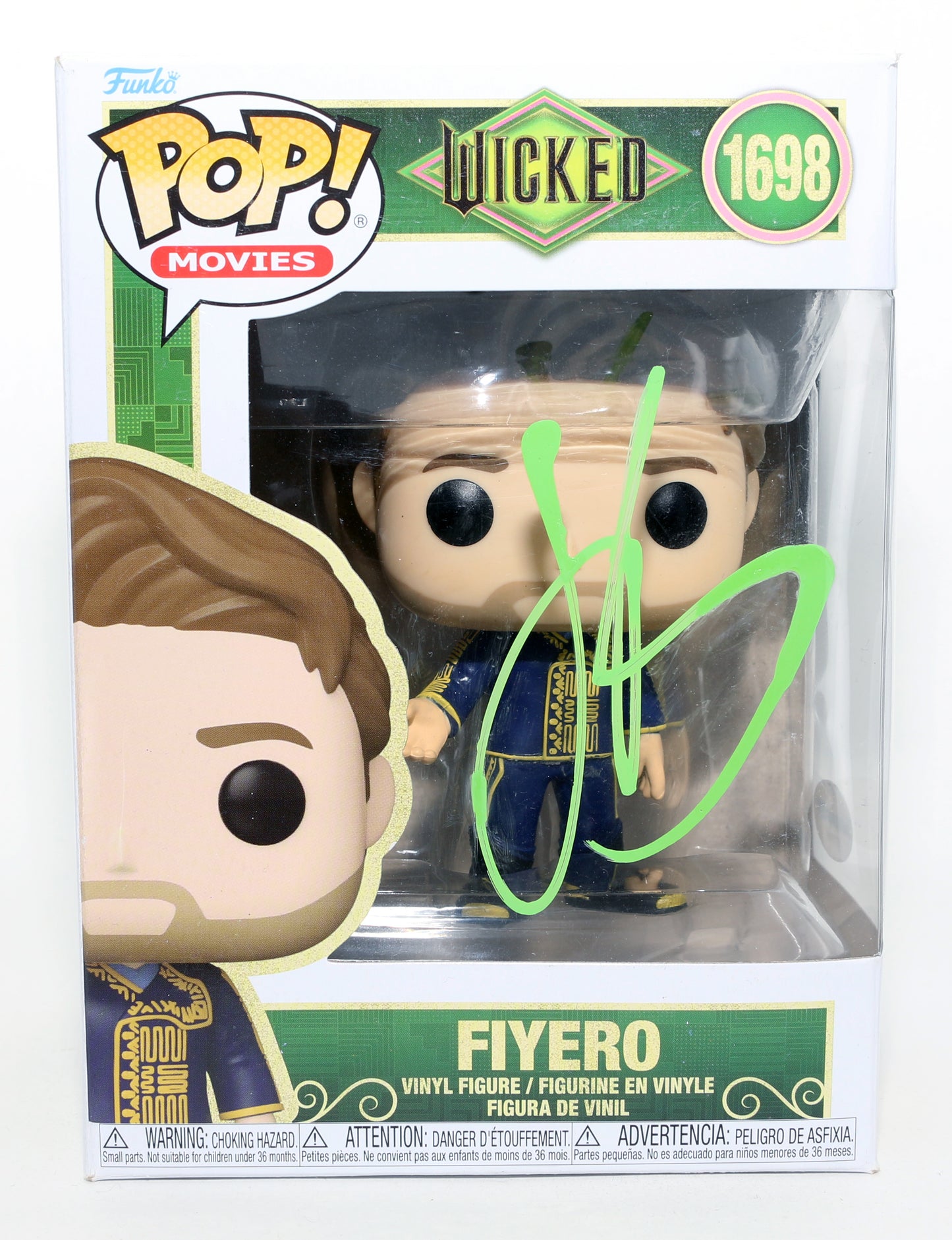 
                  
                    Jonathan Bailey as Fiyero in Wicked Signed Funko POP! #1698
                  
                