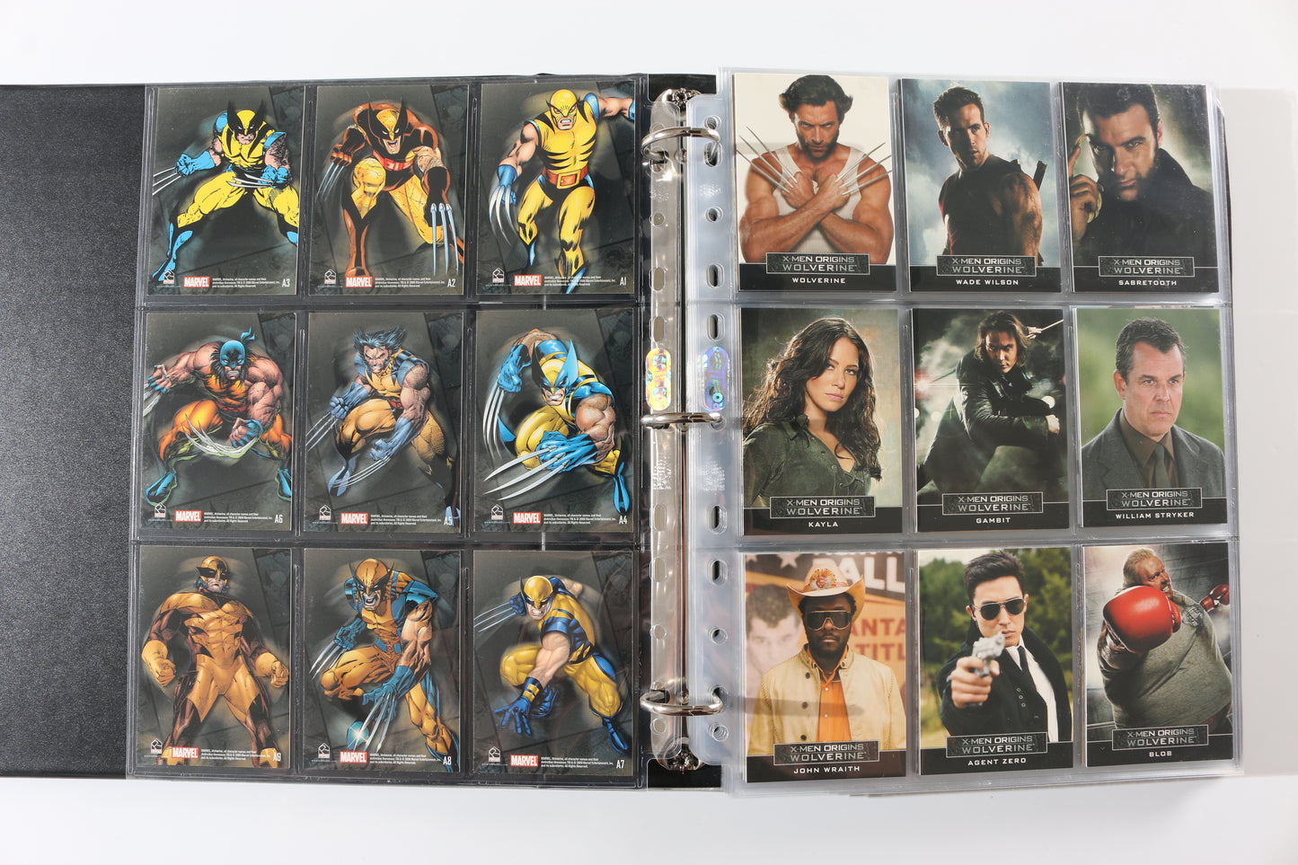 
                  
                    X-Men Origins: Wolverine Rittenhouse Trading Cards 125pc LOT with 16 Cards Signed by Hugh Jackman, Ryan Reynolds, Liev Schreiber, Danny Huston, will.i.am, Lynn Collins, Kevin Durand, Taylor Kitsch, Gavin Hood, & More
                  
                