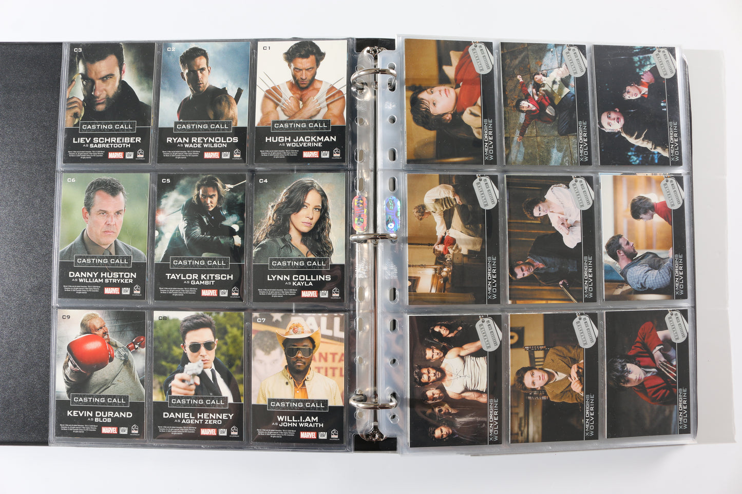 
                  
                    X-Men Origins: Wolverine Rittenhouse Trading Cards 125pc LOT with 16 Cards Signed by Hugh Jackman, Ryan Reynolds, Liev Schreiber, Danny Huston, will.i.am, Lynn Collins, Kevin Durand, Taylor Kitsch, Gavin Hood, & More
                  
                
