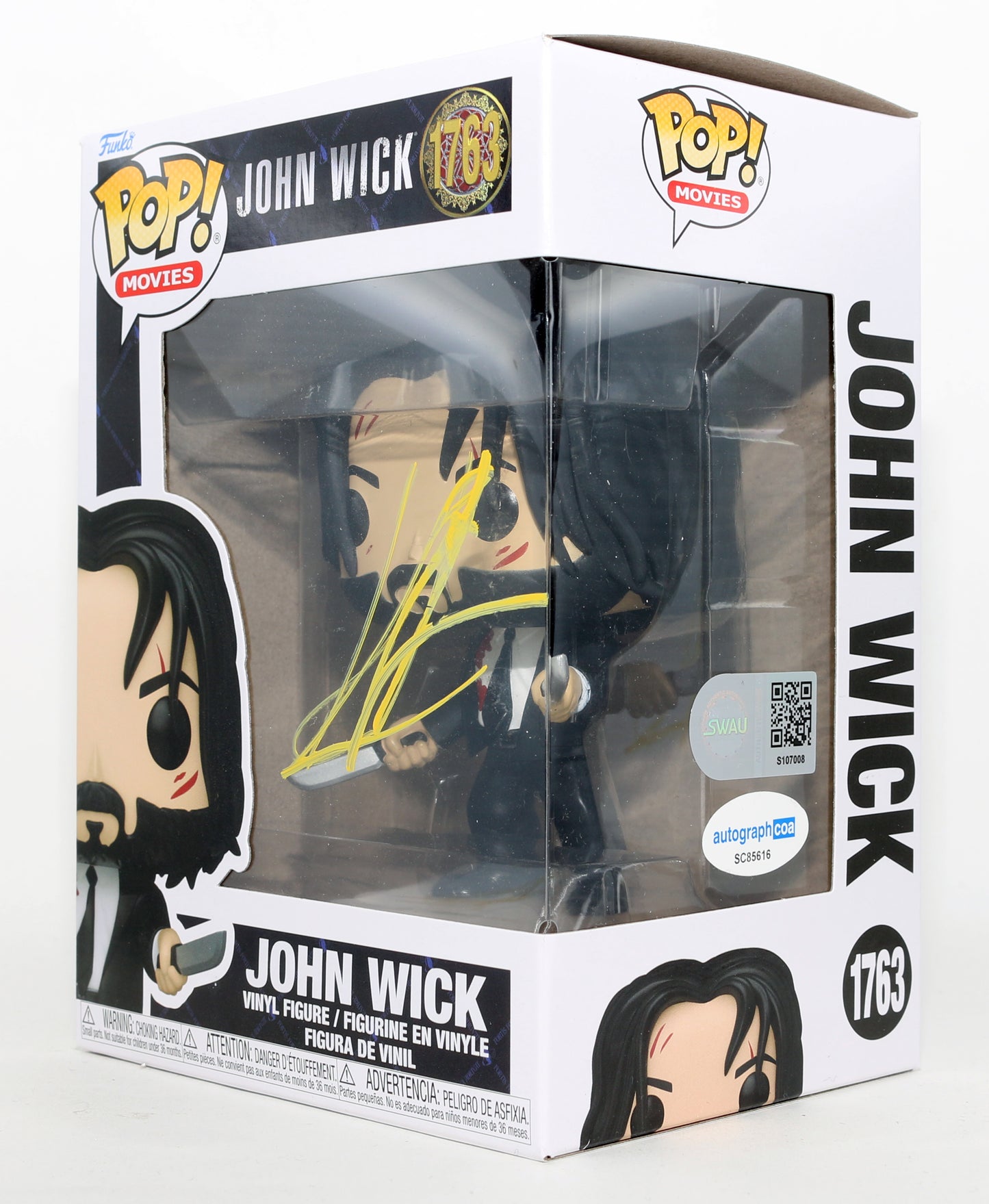 
                  
                    Keanu Reeves as John Wick in John Wick (SWAU) Signed Funko POP! #1763
                  
                