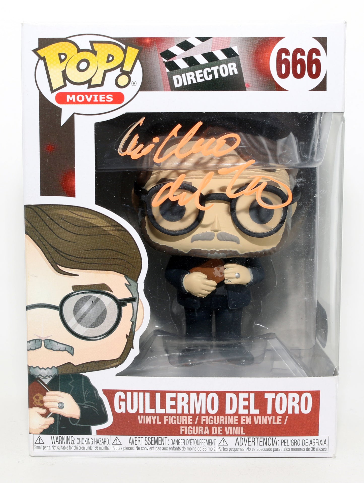 
                  
                    Guillermo del Toro Director of Hellboy, Pan's Labyrinth, The Shape of Water, Blade II, & Pacific Rim (SWAU) Signed Funko POP! #666
                  
                
