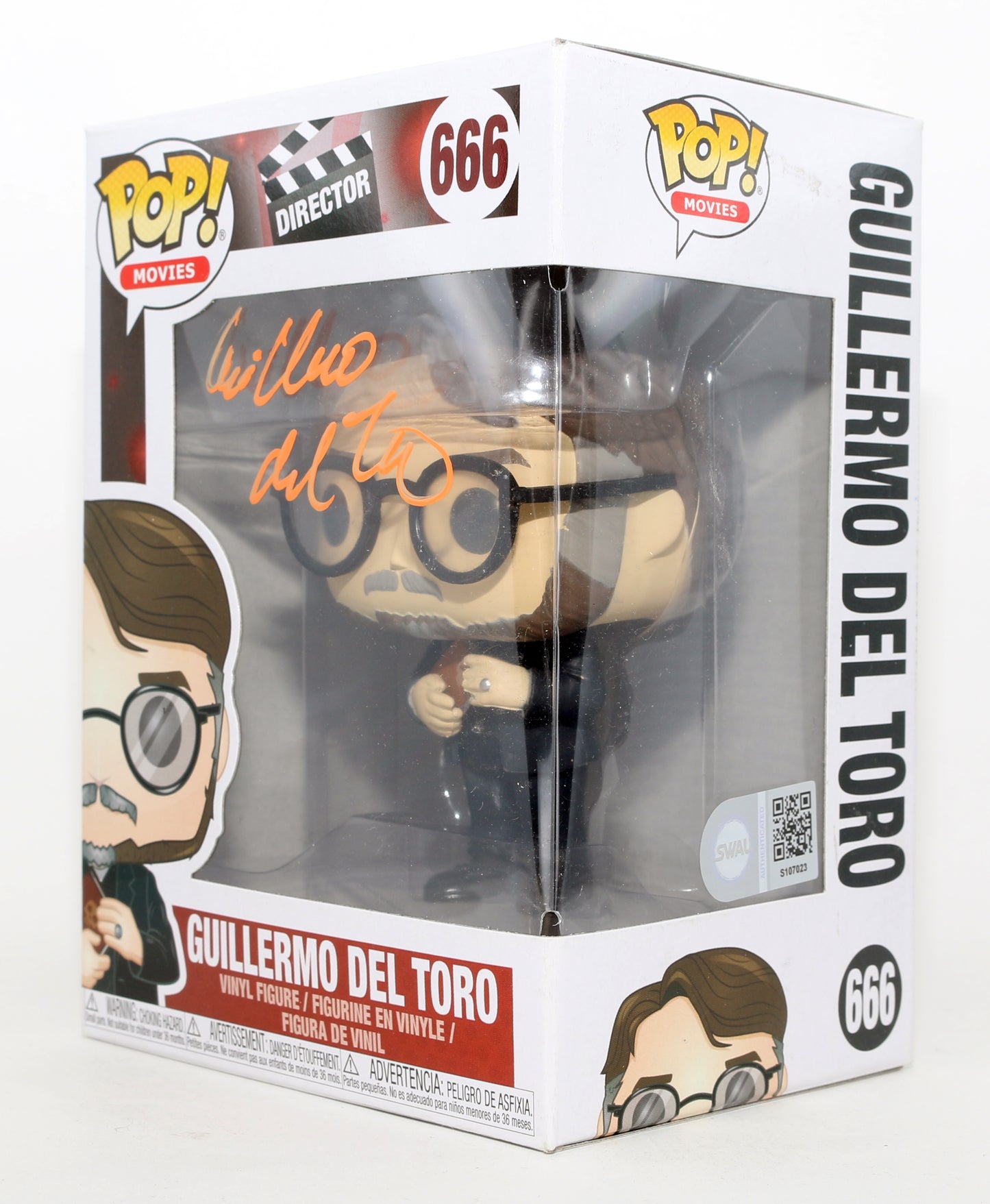 
                  
                    Guillermo del Toro Director of Hellboy, Pan's Labyrinth, The Shape of Water, Blade II, & Pacific Rim (SWAU) Signed Funko POP! #666
                  
                