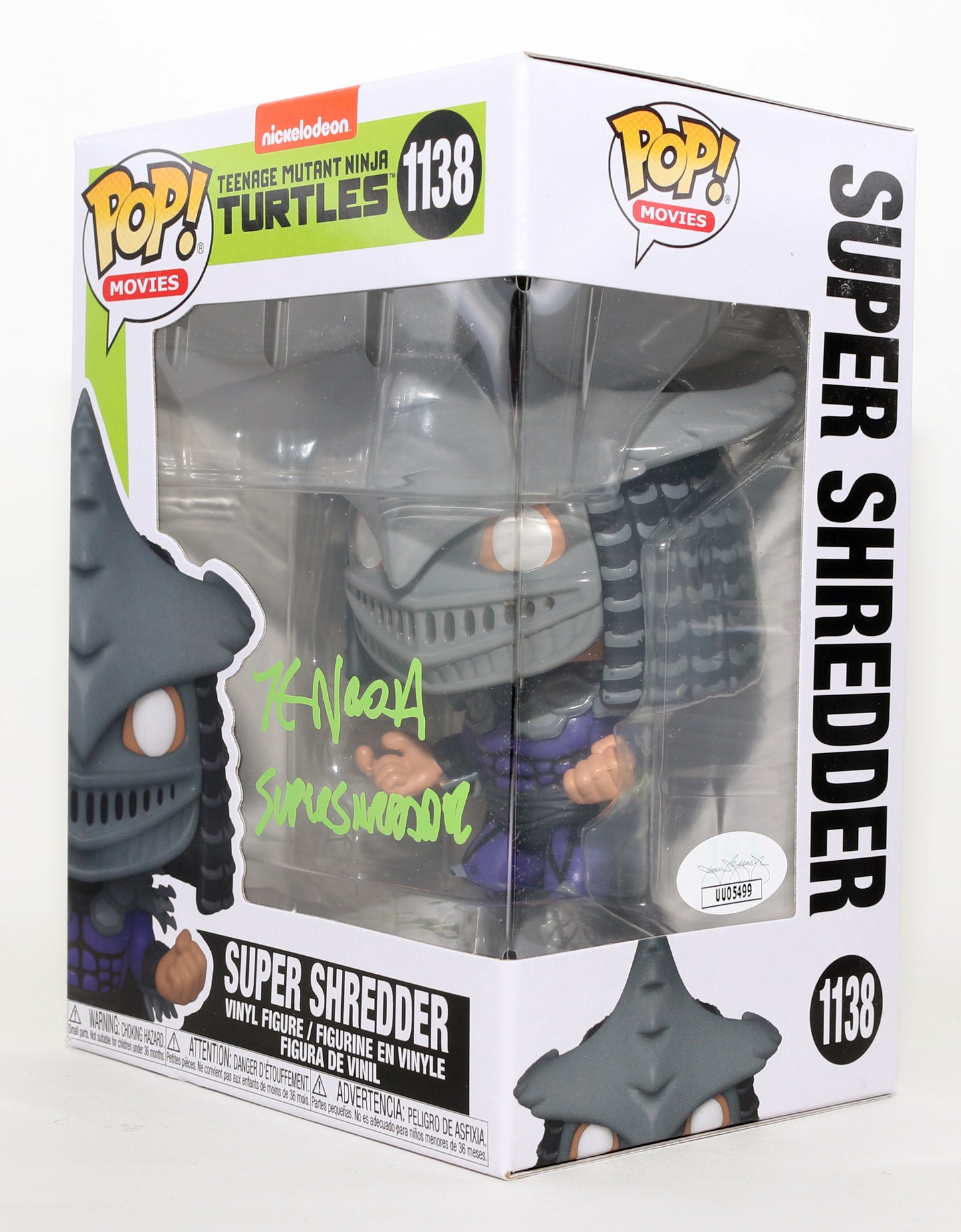 
                  
                    Kevin Nash as Super Shredder in Teenage Mutant Ninja Turtles II: the Secret of the Ooze (JSA) Signed Funko POP! #1138 with Character Name
                  
                