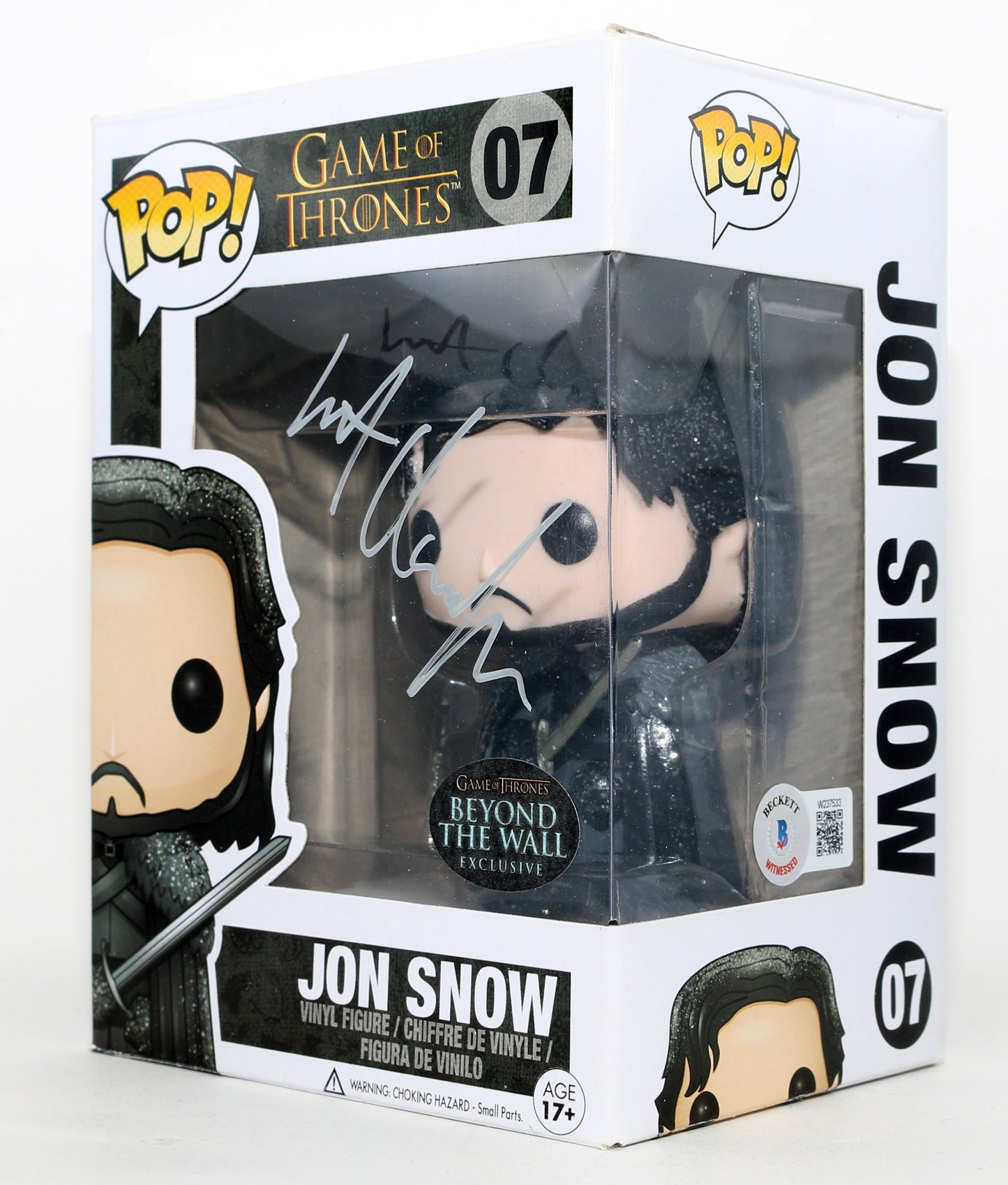 
                  
                    Kit Harington as Jon Snow in Game of Thrones Beyond the Wall Exclusive (Beckett) Signed Funko POP! #07
                  
                
