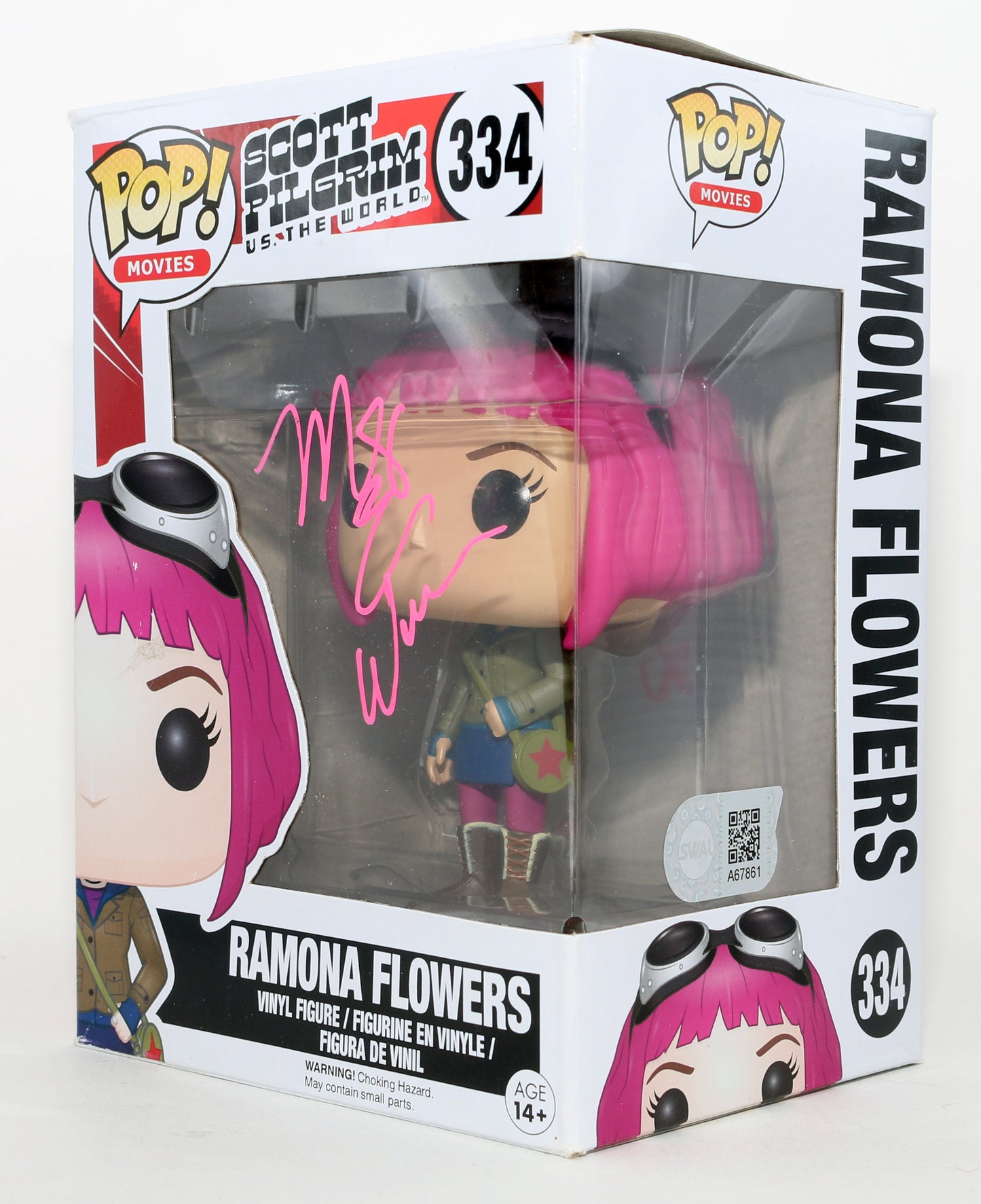 
                  
                    Mary Elizabeth Winstead as Ramona Flowers in Scott Pilgrim vs The World (SWAU) Signed Funko POP! #334
                  
                