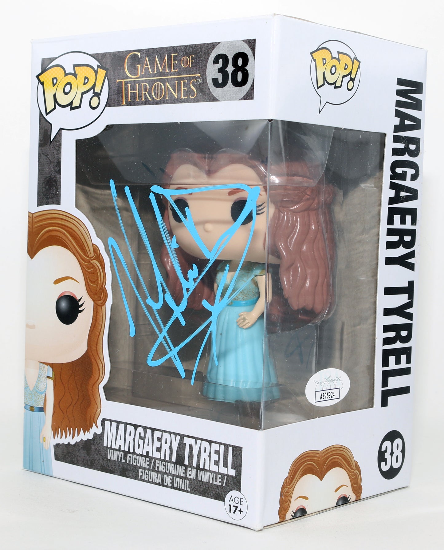 
                  
                    Natalie Dormer as Margaery Tyrell in Game of Thrones (JSA) Signed Funko POP! #38
                  
                