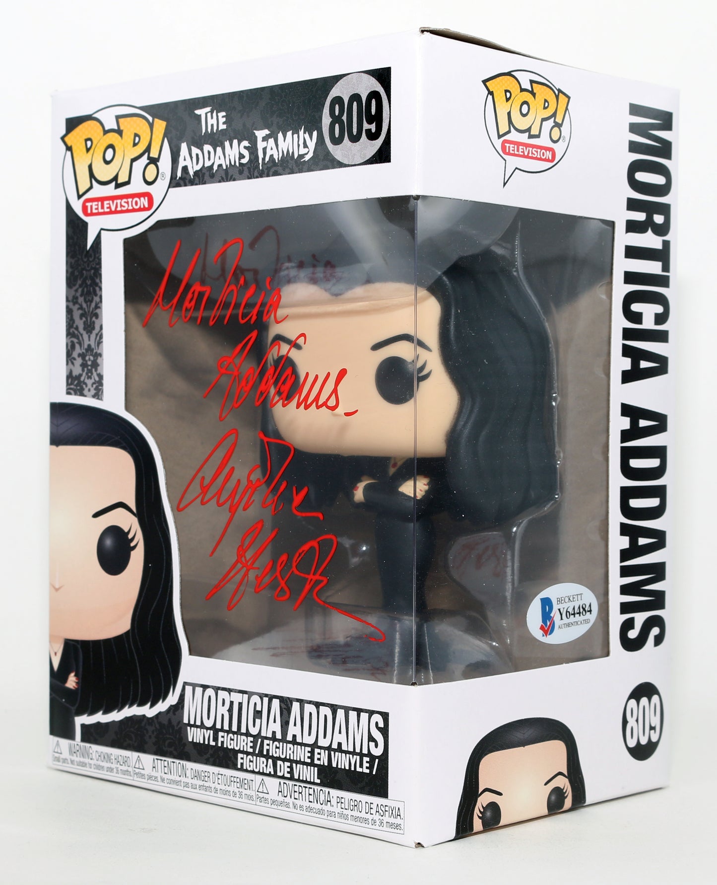 
                  
                    Anjelica Huston as Morticia Addams in The Addams Family (Beckett) Signed Funko POP! #809 with Character Name
                  
                