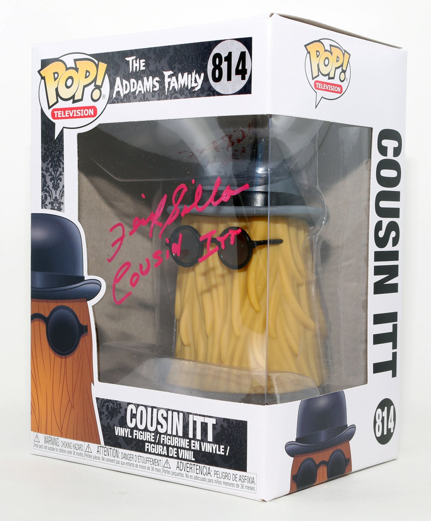 
                  
                    Felix Silla as Cousin Itt in The Addams Family Signed Funko POP! #814 with Character Name
                  
                