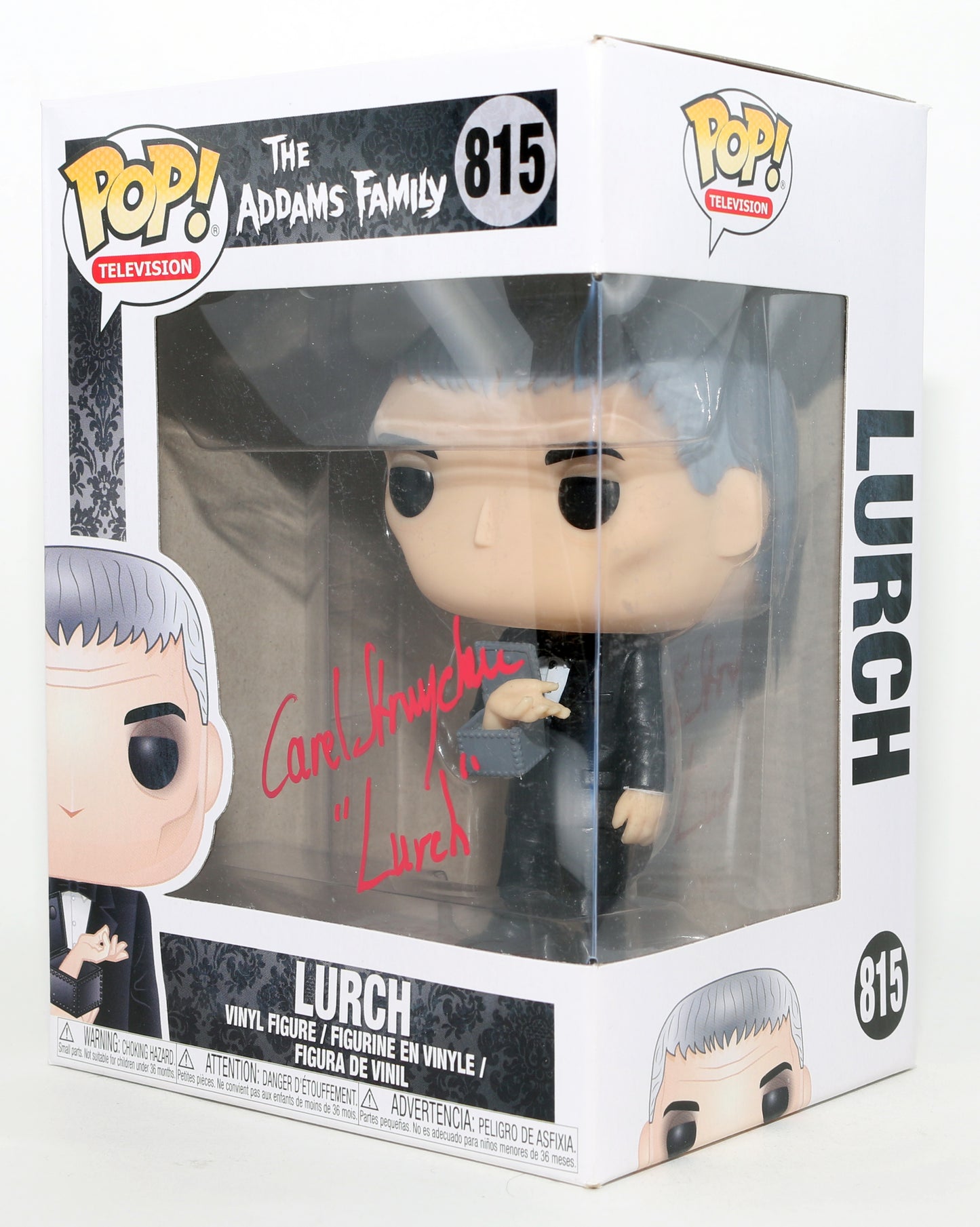 
                  
                    Carel Struycken as Lurch in The Addams Family Signed Funko POP! #815 with Character Name
                  
                