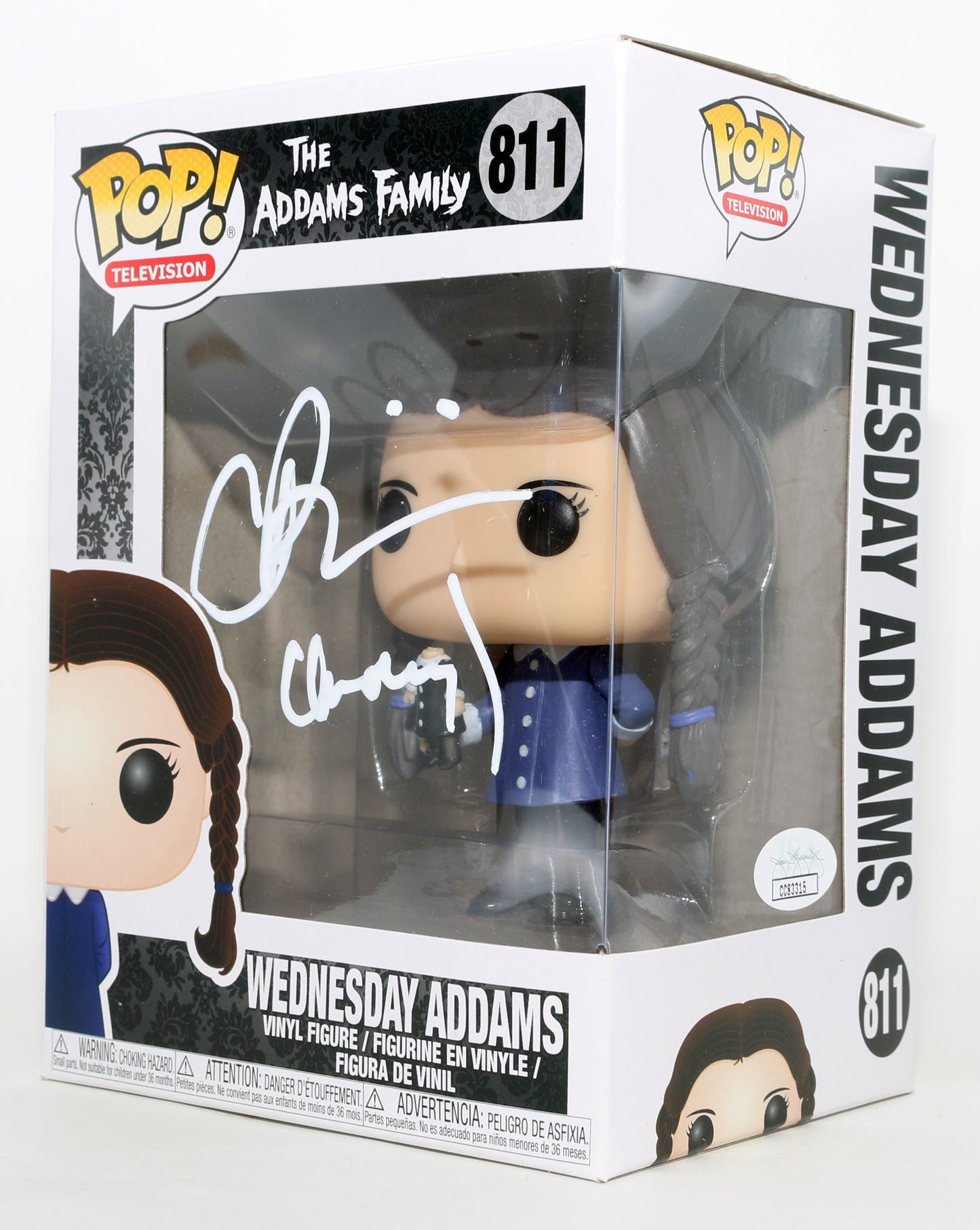 
                  
                    Christina Ricci as Wednesday Addams in The Addams Family (JSA) Signed Funko POP! #811 with Character Name
                  
                